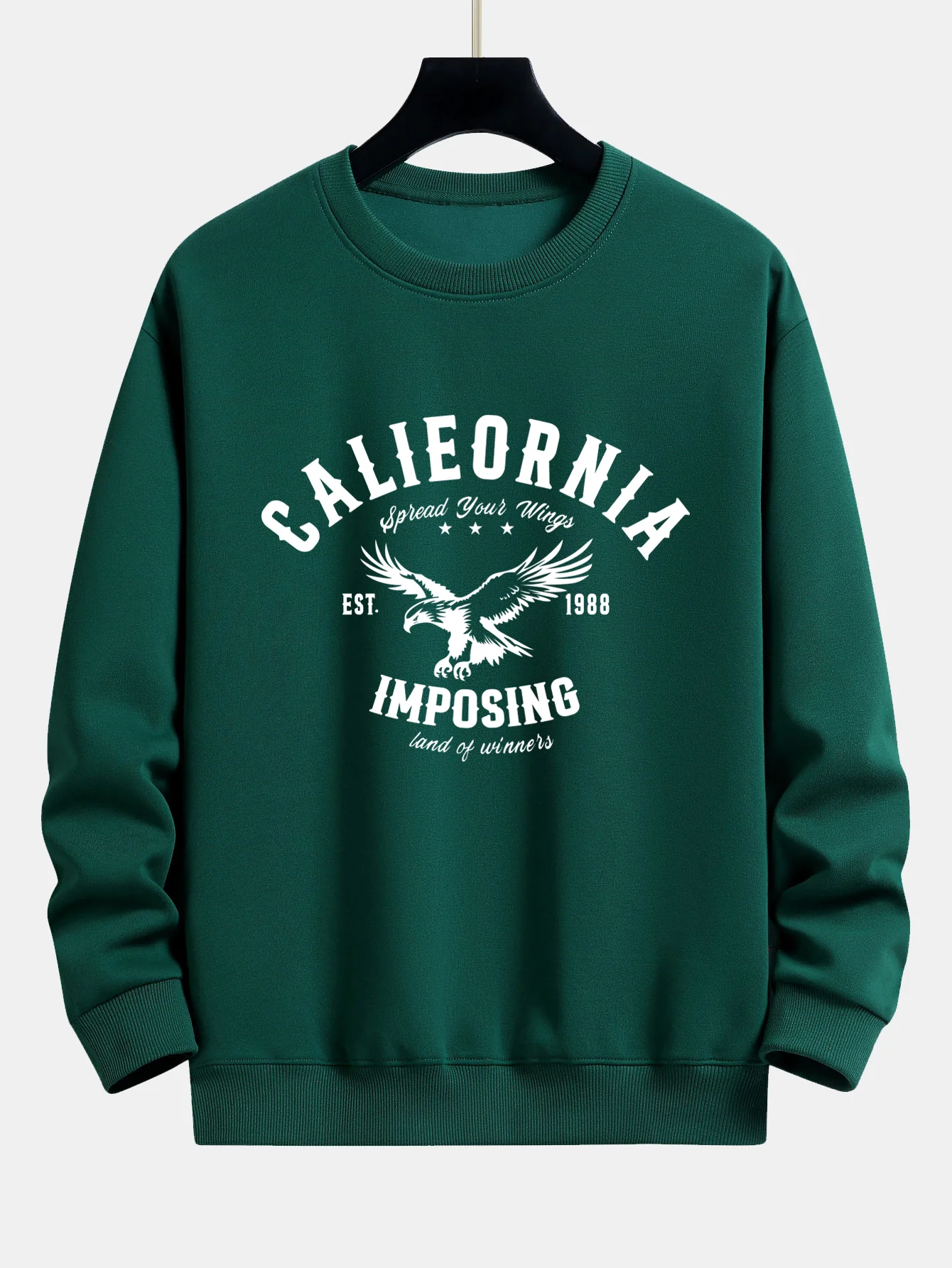 California Adler Druck Locker sitzendes Sweatshirt - Image 8