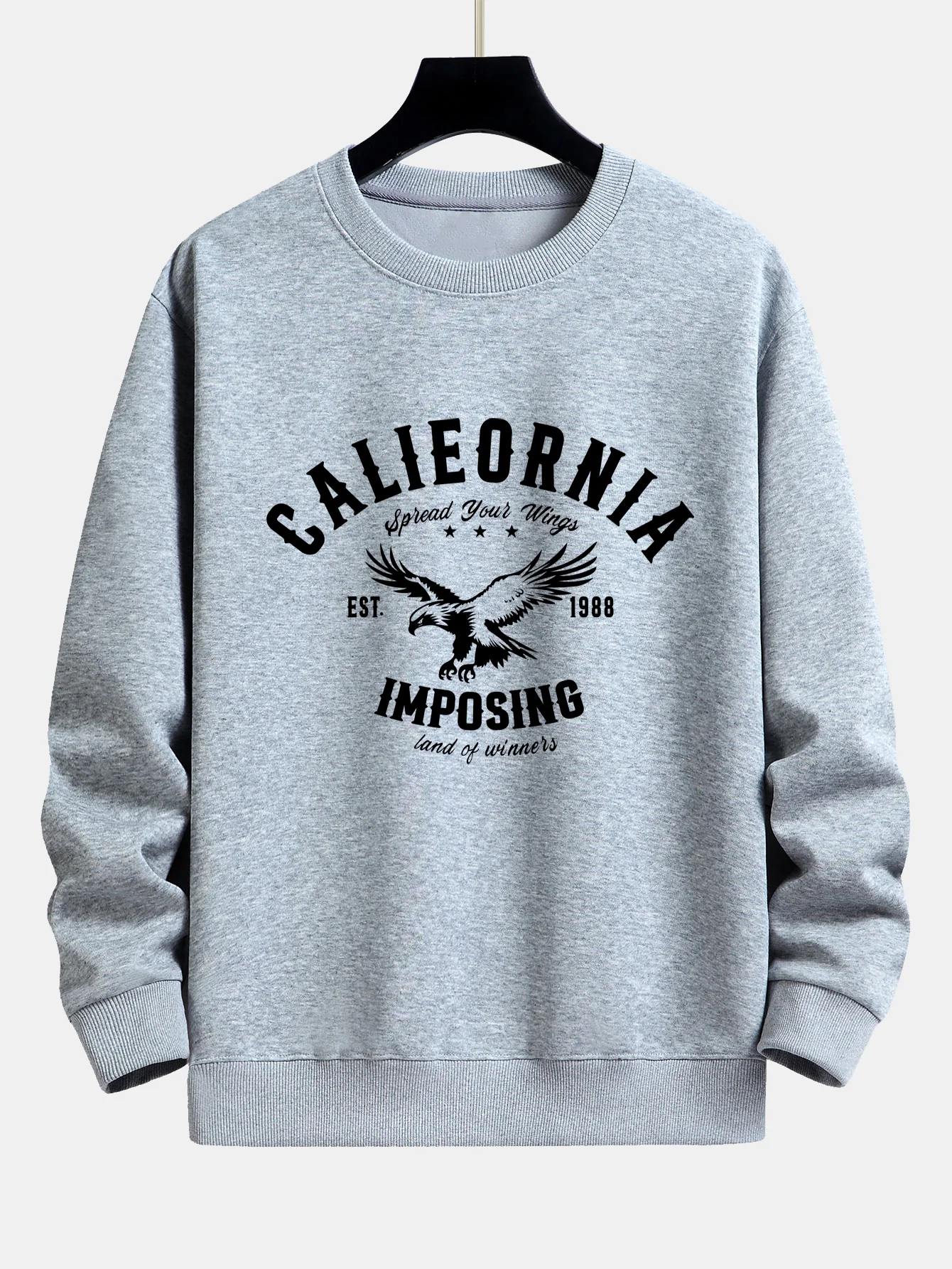 California Adler Druck Locker sitzendes Sweatshirt - Image 9