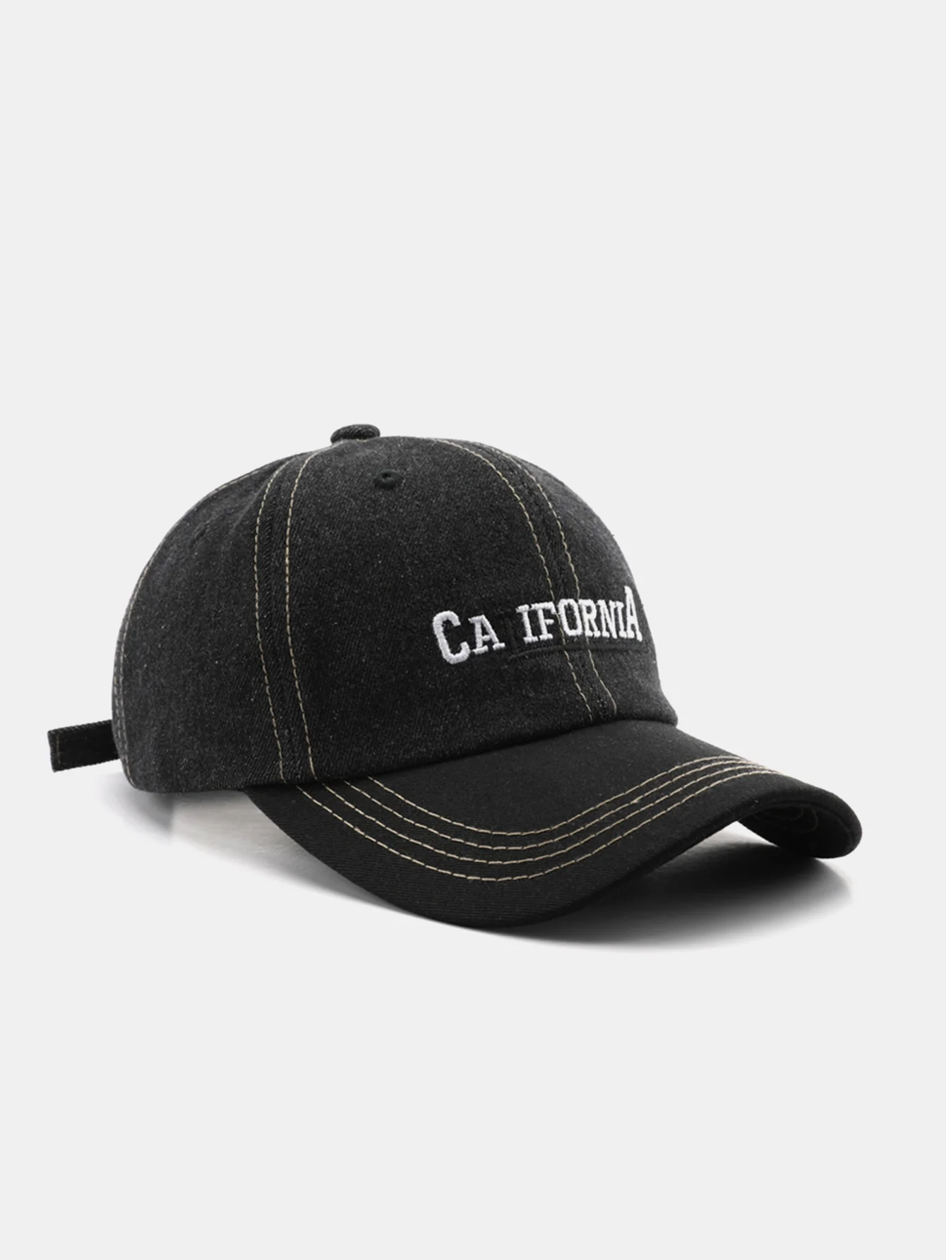 California Stickerei Denim Baumwolle Baseballmütze - Image 3