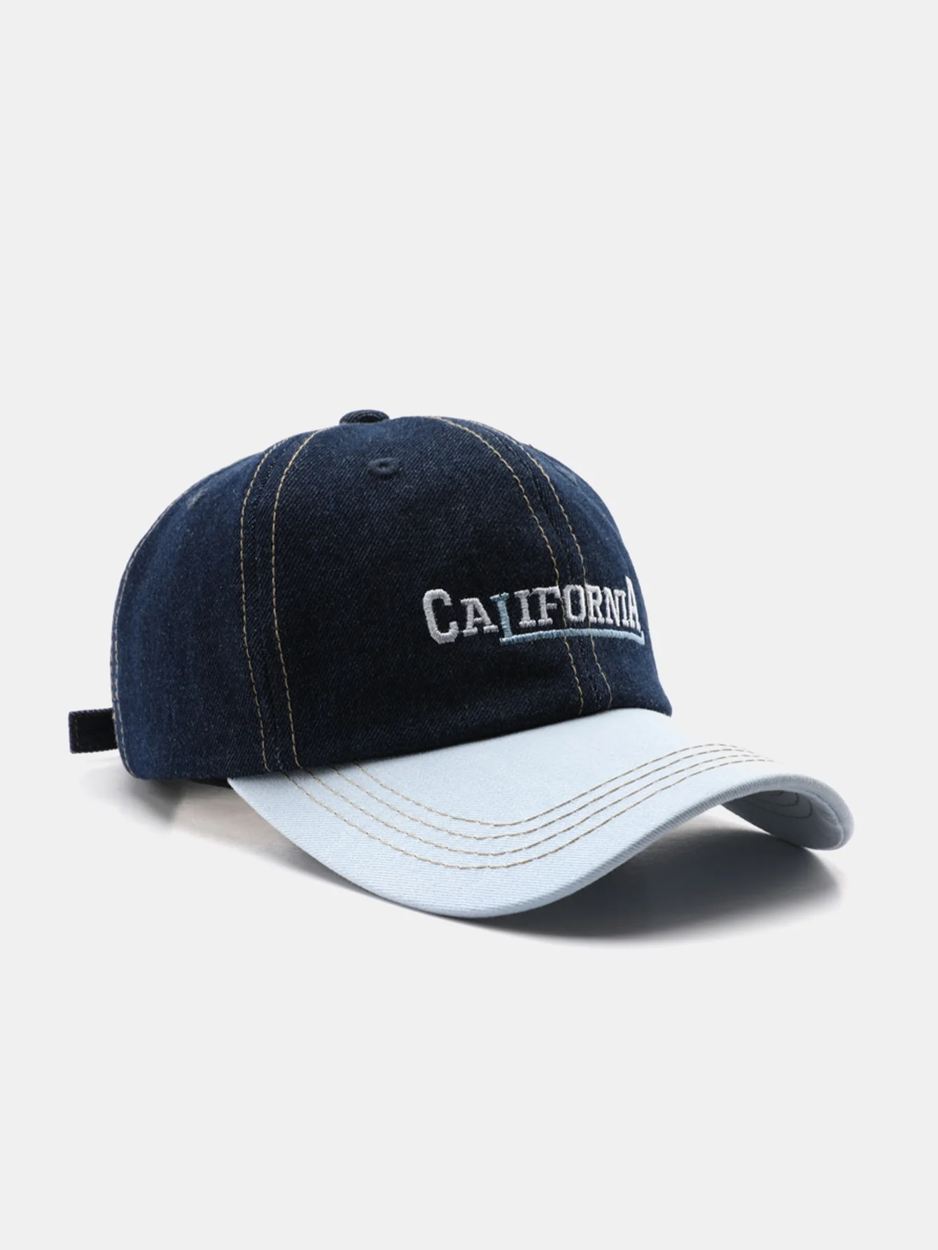 California Stickerei Denim Baumwolle Baseballmütze - Image 6
