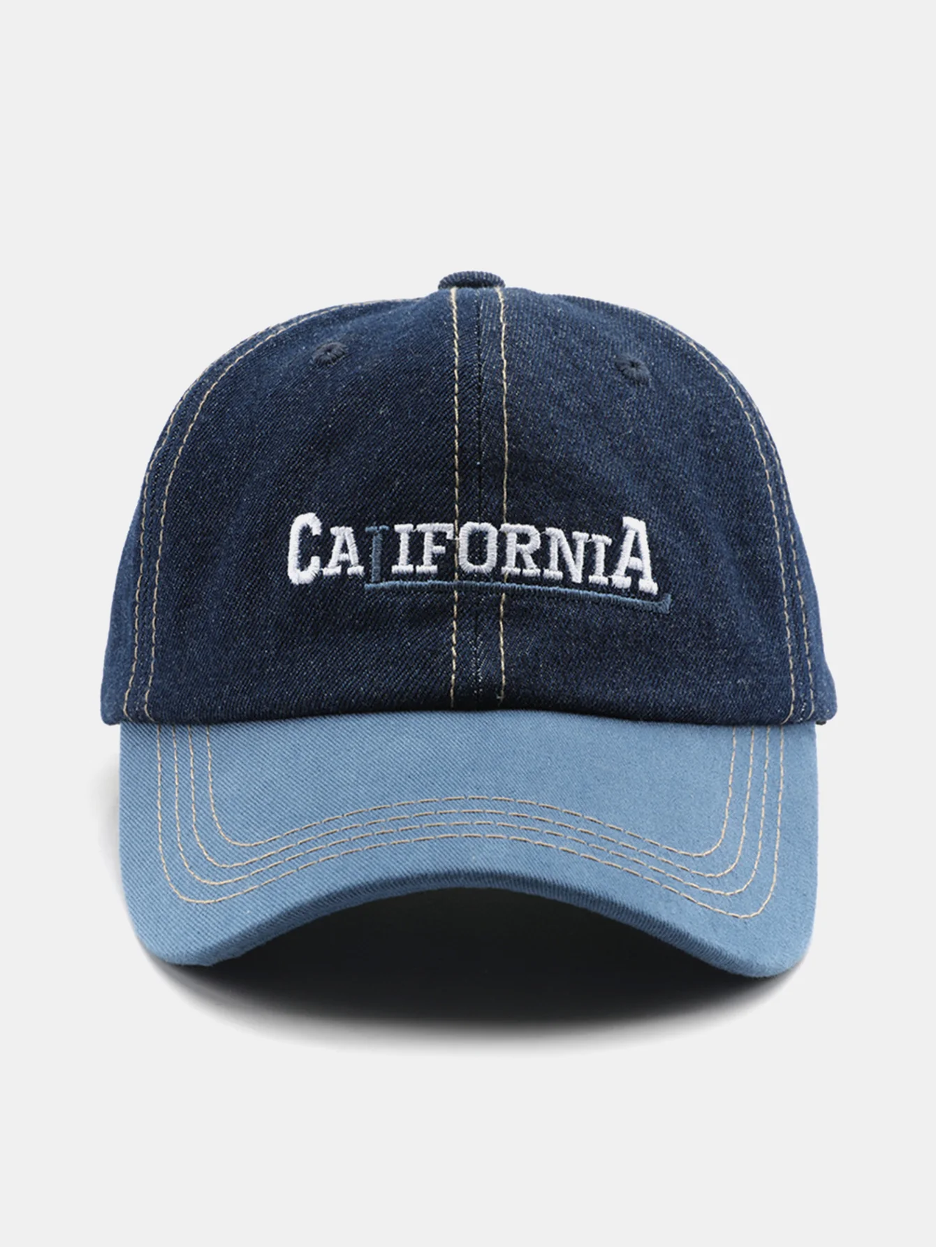 California Stickerei Denim Baumwolle Baseballmütze - Image 7