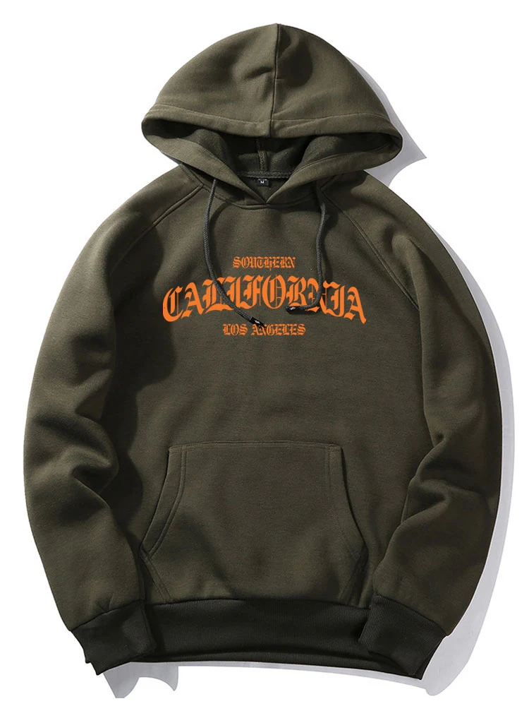 California Buchstaben Druck Hoodie - Image 4