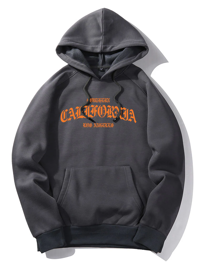 California Buchstaben Druck Hoodie - Image 5
