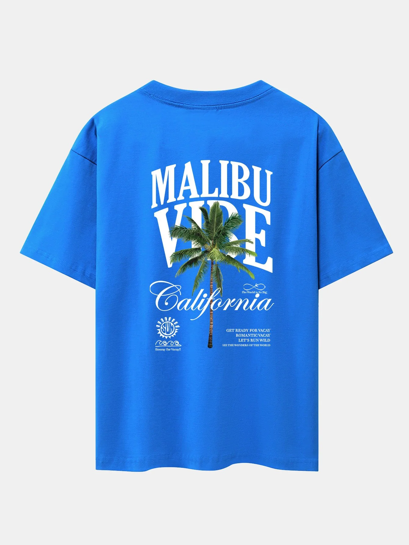 California Palm Tree Rückenprint Drop Shoulder Oversize T-Shirt - Image 13
