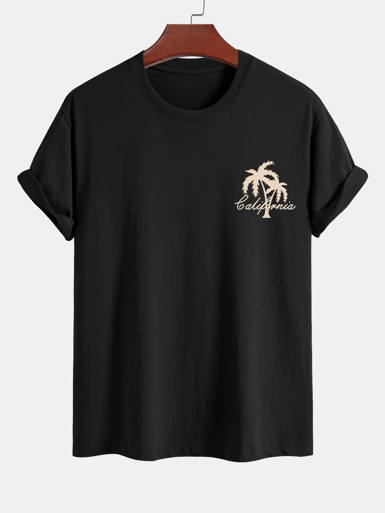 Kalifornisches Palmenbaum-Print Baumwoll-T-Shirt & Badehose - Image 11