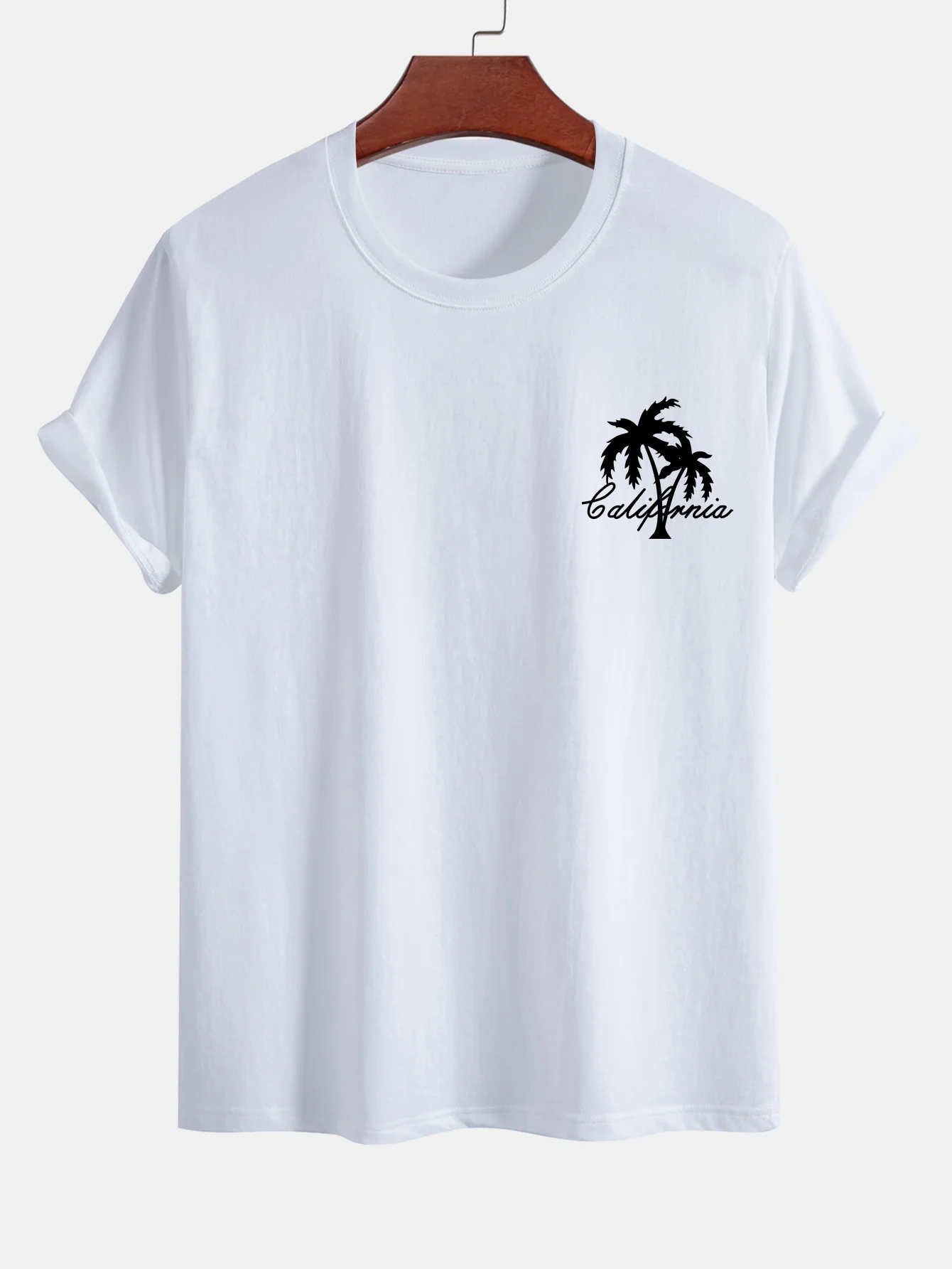 Kalifornisches Palmenbaum-Print Baumwoll-T-Shirt & Badehose - Image 7