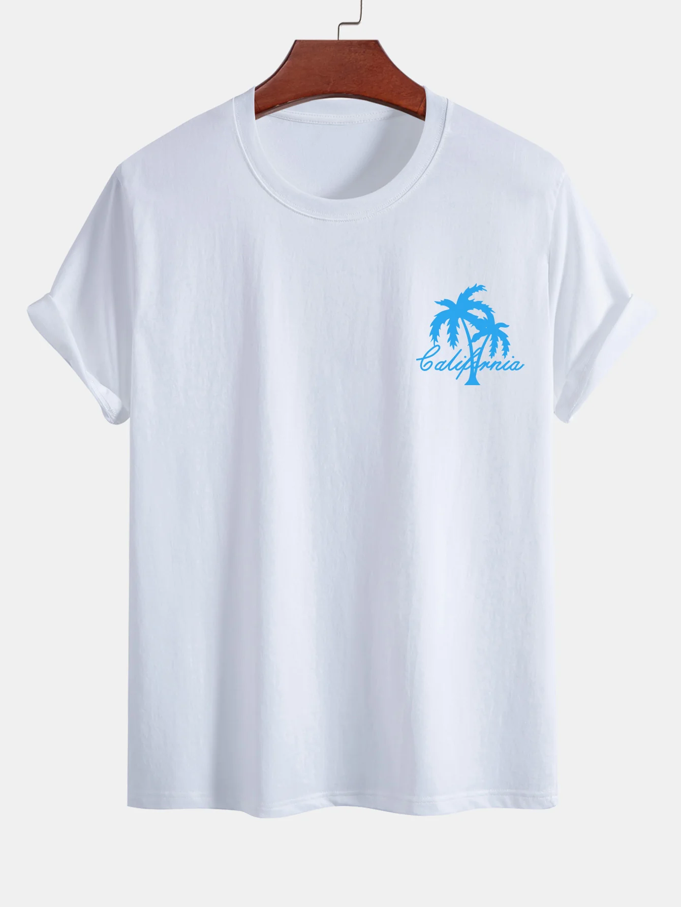 Kalifornisches Palmenbaum-Print Baumwoll-T-Shirt & Badehose - Image 9