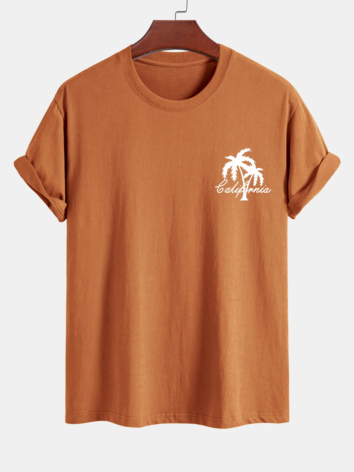 Kalifornisches Palmenbaum-Print Baumwoll-T-Shirt & Badehose - Image 6