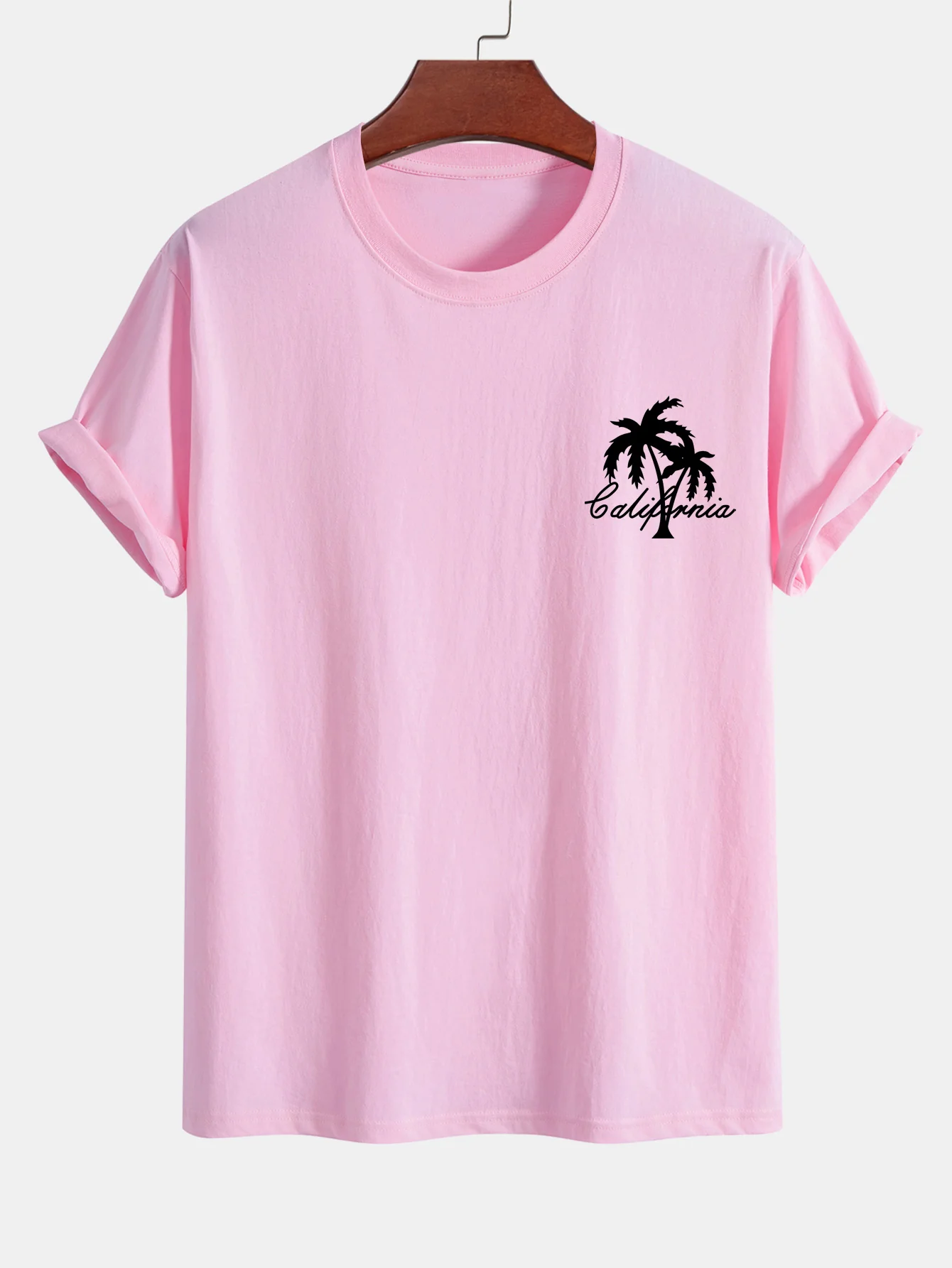 Kalifornisches Palmenbaum-Print Baumwoll-T-Shirt & Badehose - Image 7