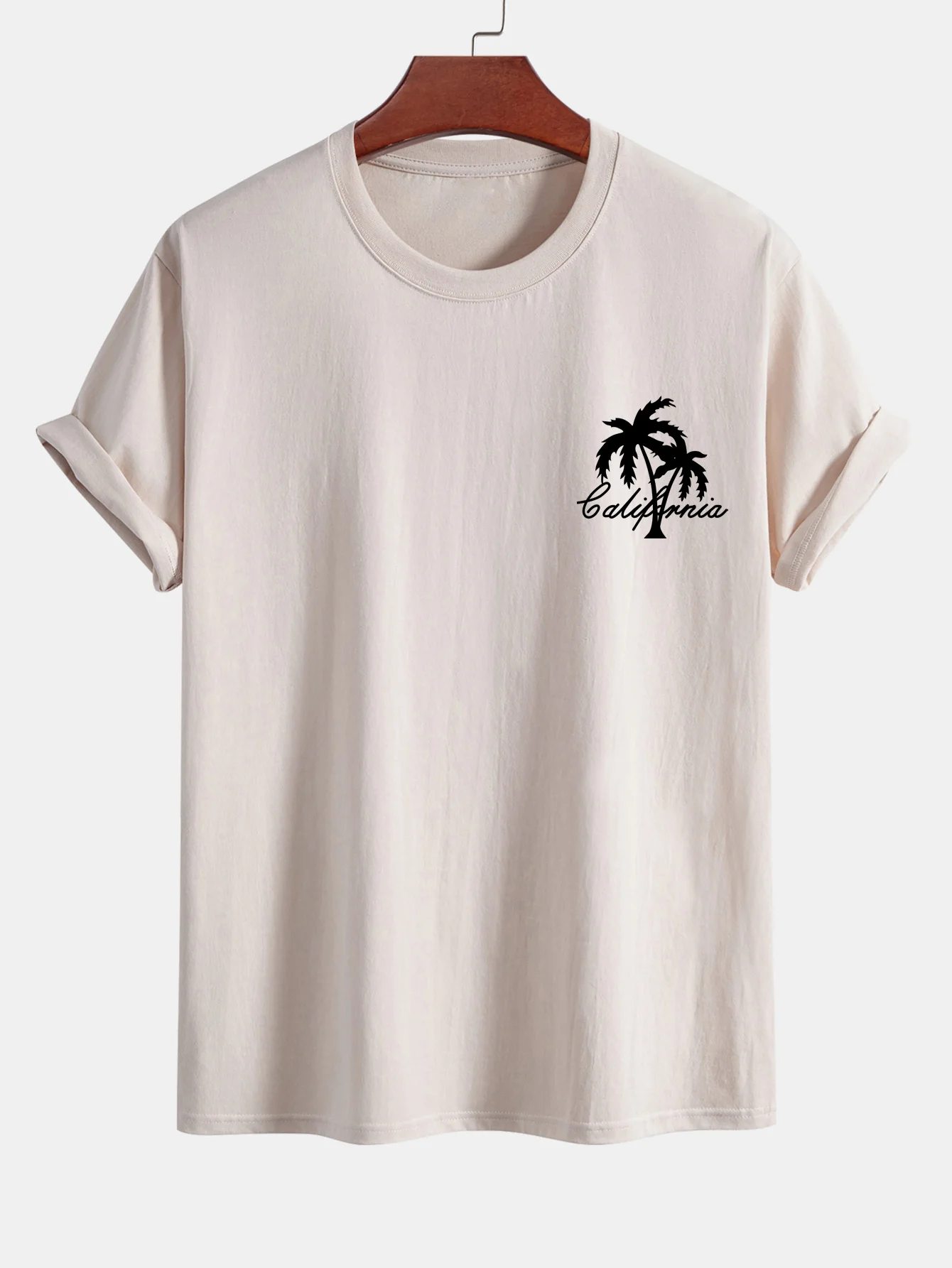 Kalifornisches Palmenbaum-Print Baumwoll-T-Shirt & Badehose - Image 8
