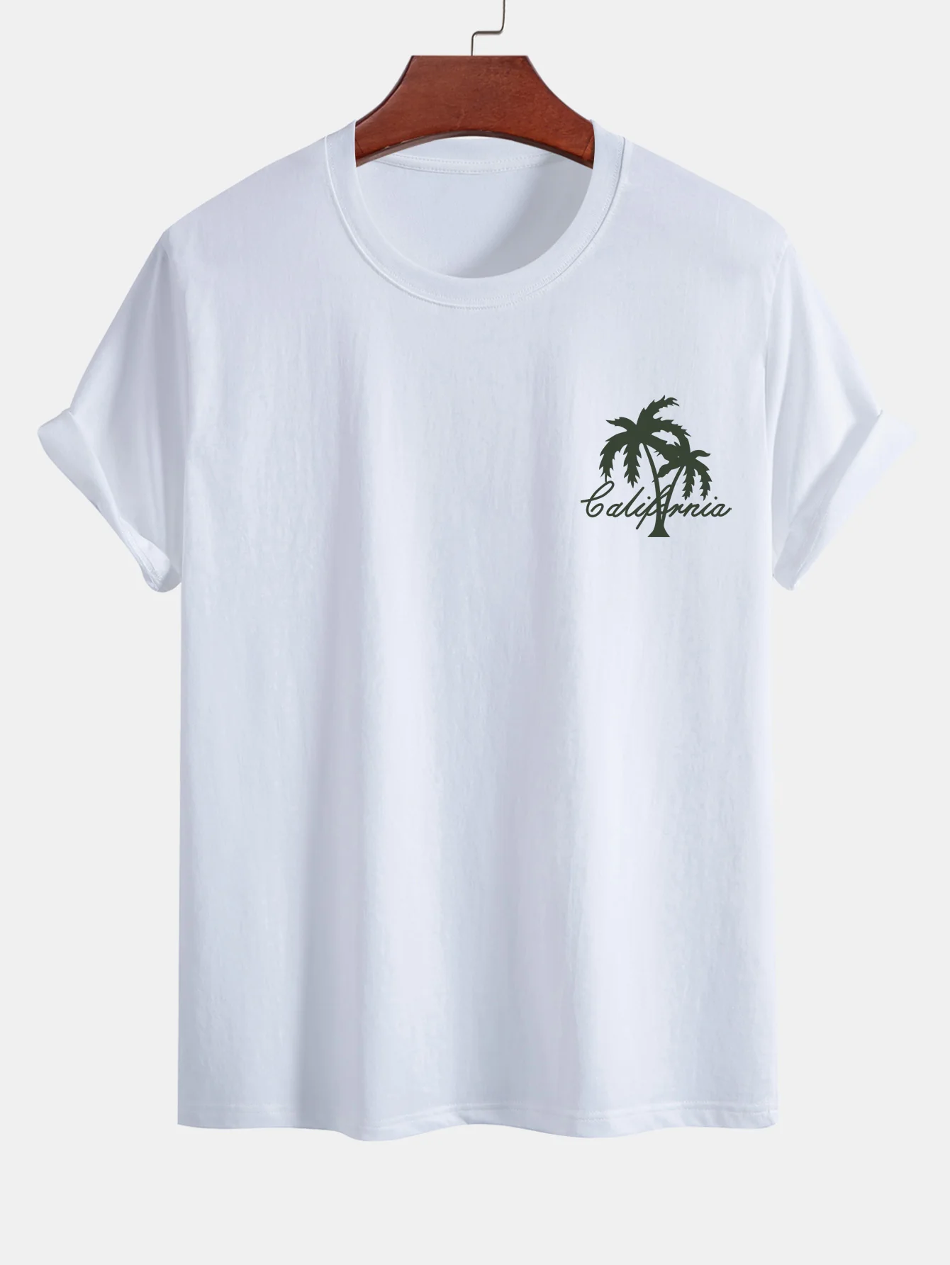 Kalifornisches Palmenbaum-Print Baumwoll-T-Shirt & Badehose - Image 2