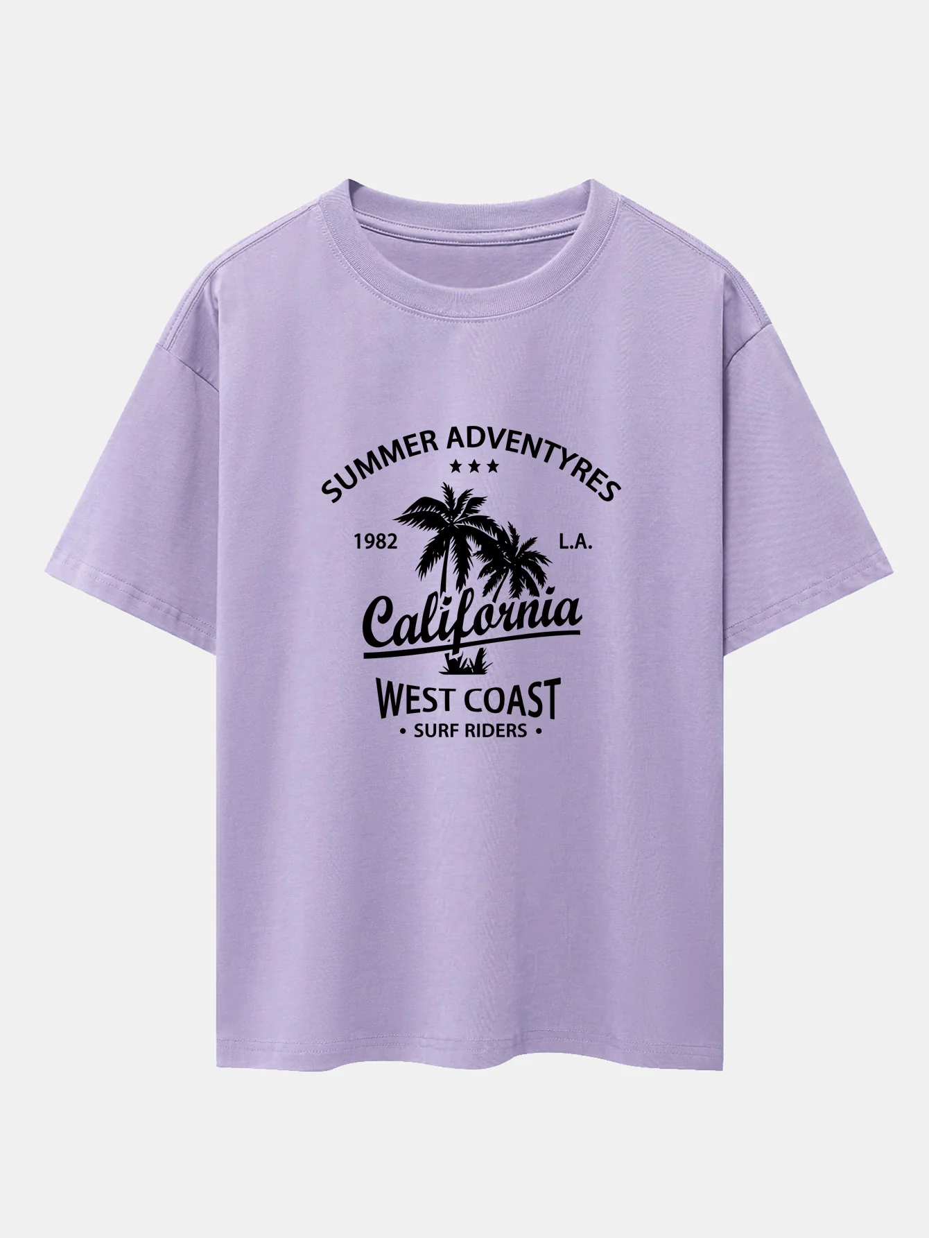 Oversize-T-Shirt mit California-Palmenbaum-Print und überschnittenen Schultern - Image 15