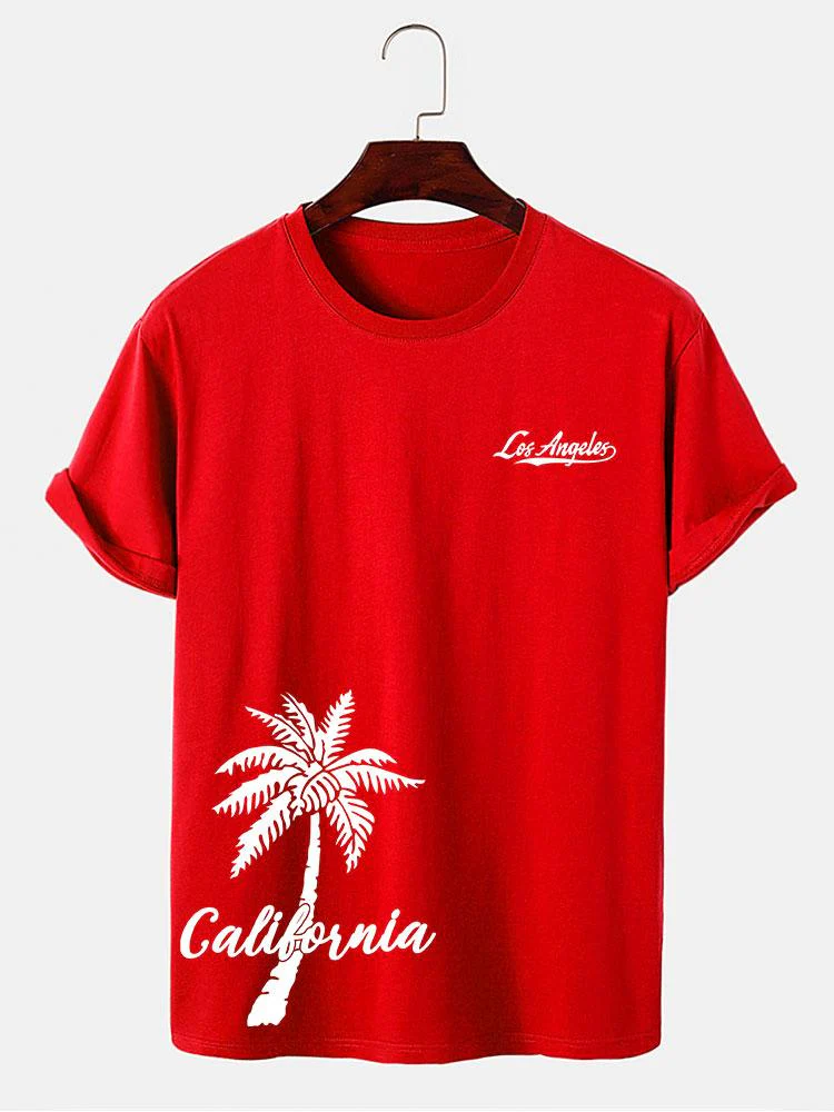 California Palm Tree Print T-Shirt - Image 10