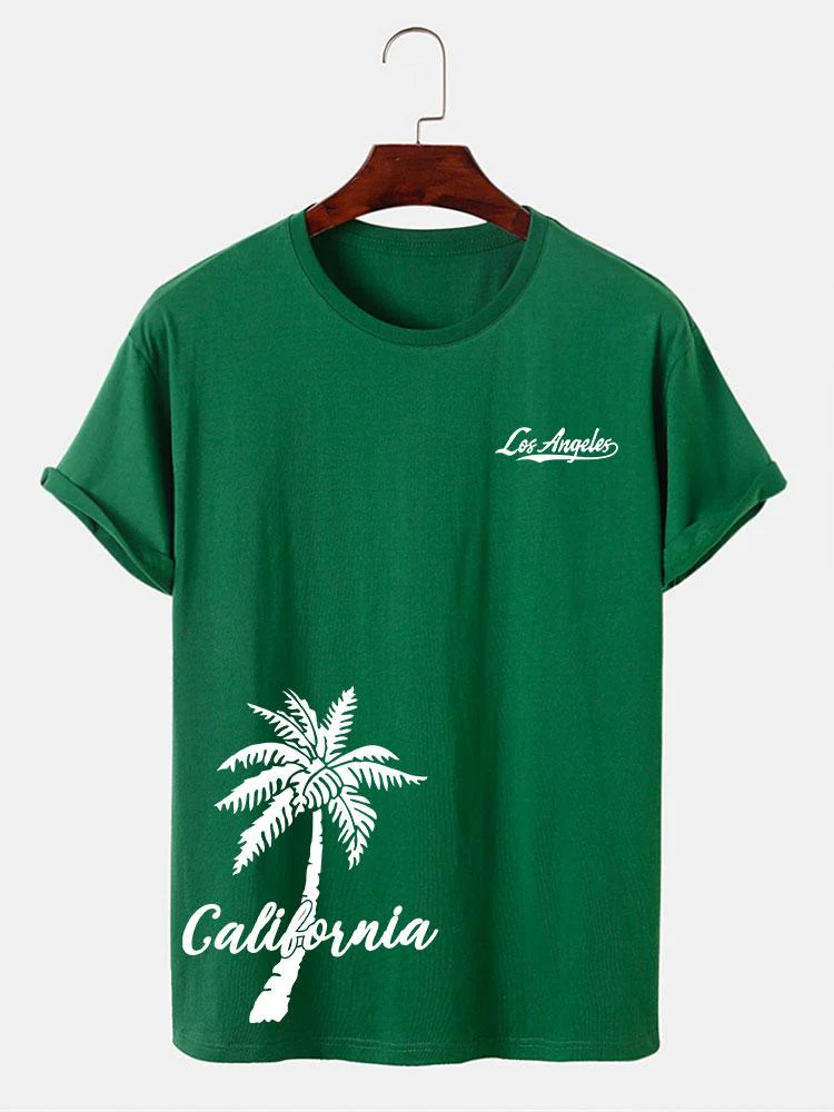 California Palm Tree Print T-Shirt - Image 11