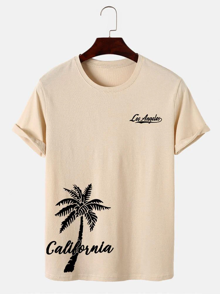 California Palm Tree Print T-Shirt - Image 3