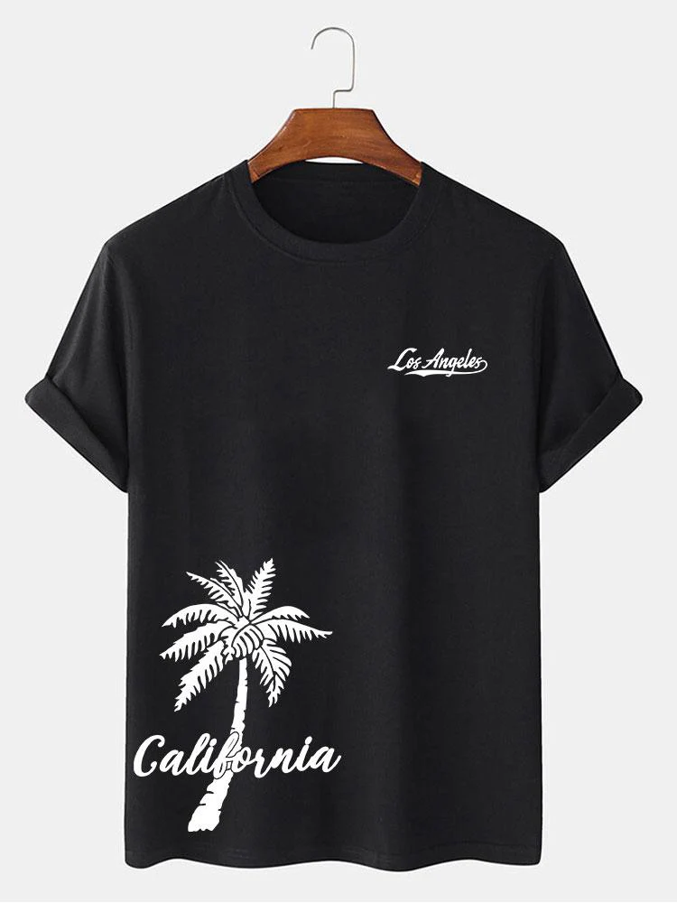 California Palm Tree Print T-Shirt - Image 4