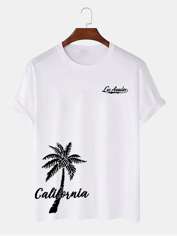 California Palm Tree Print T-Shirt - Image 5