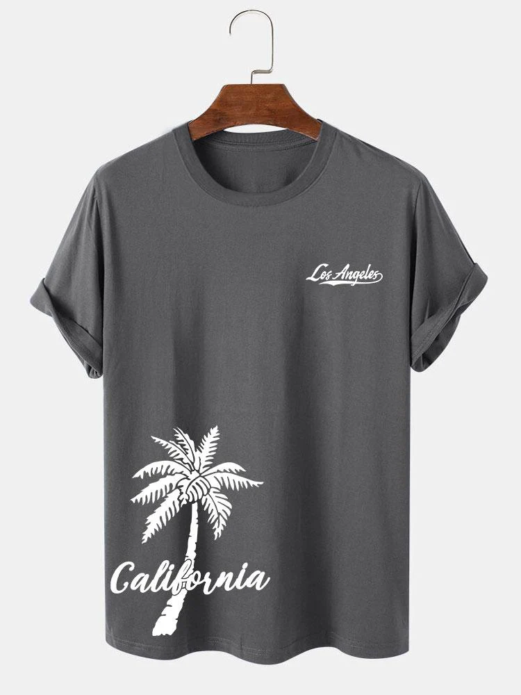 California Palm Tree Print T-Shirt - Image 7
