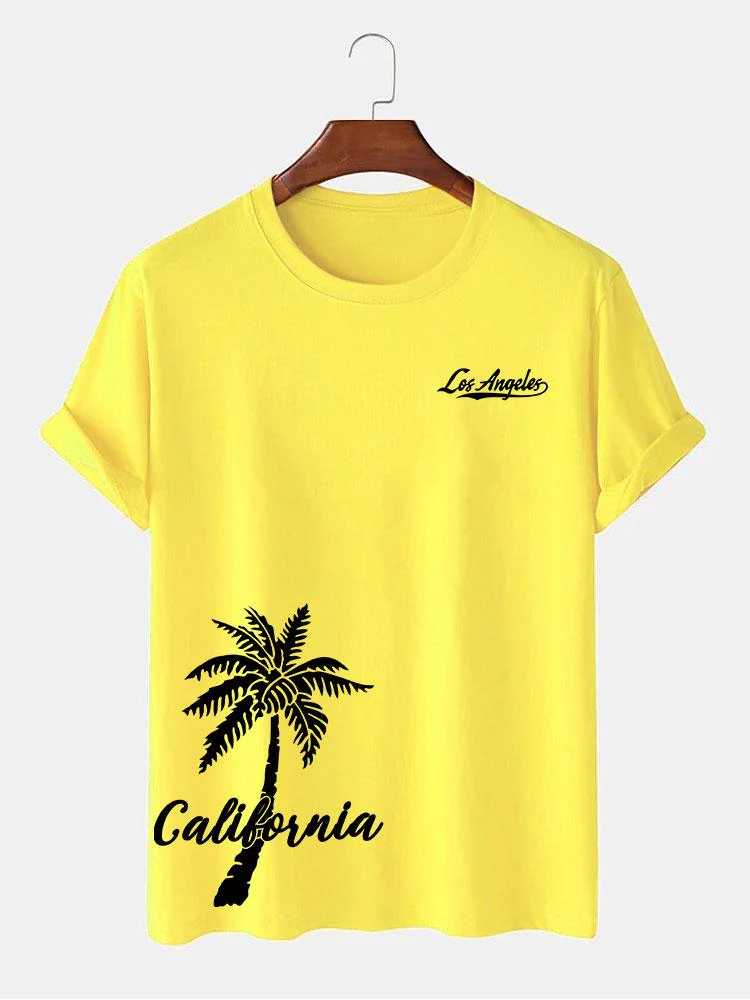 California Palm Tree Print T-Shirt - Image 8