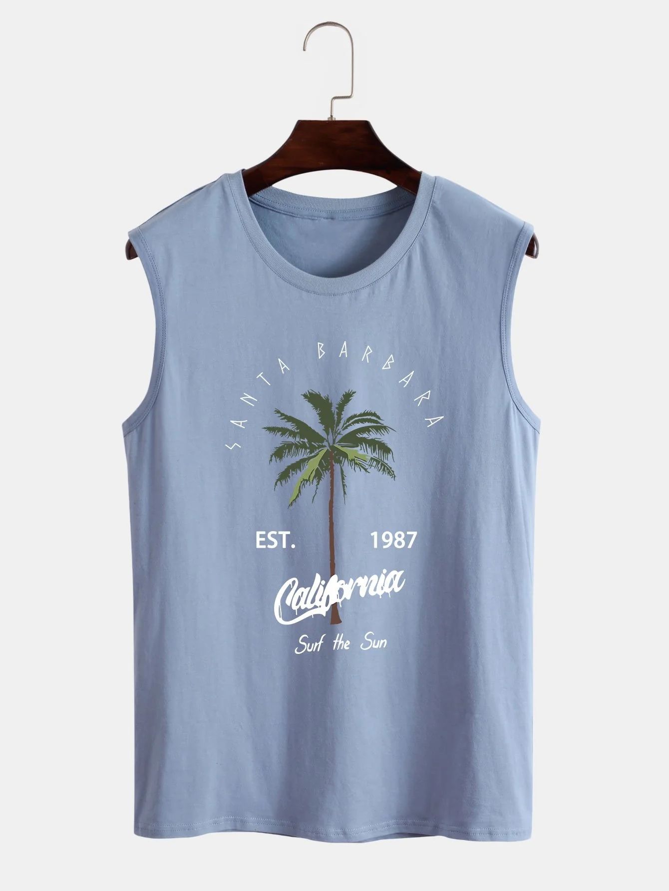 California Palm Tree Print Tank Top - Image 4