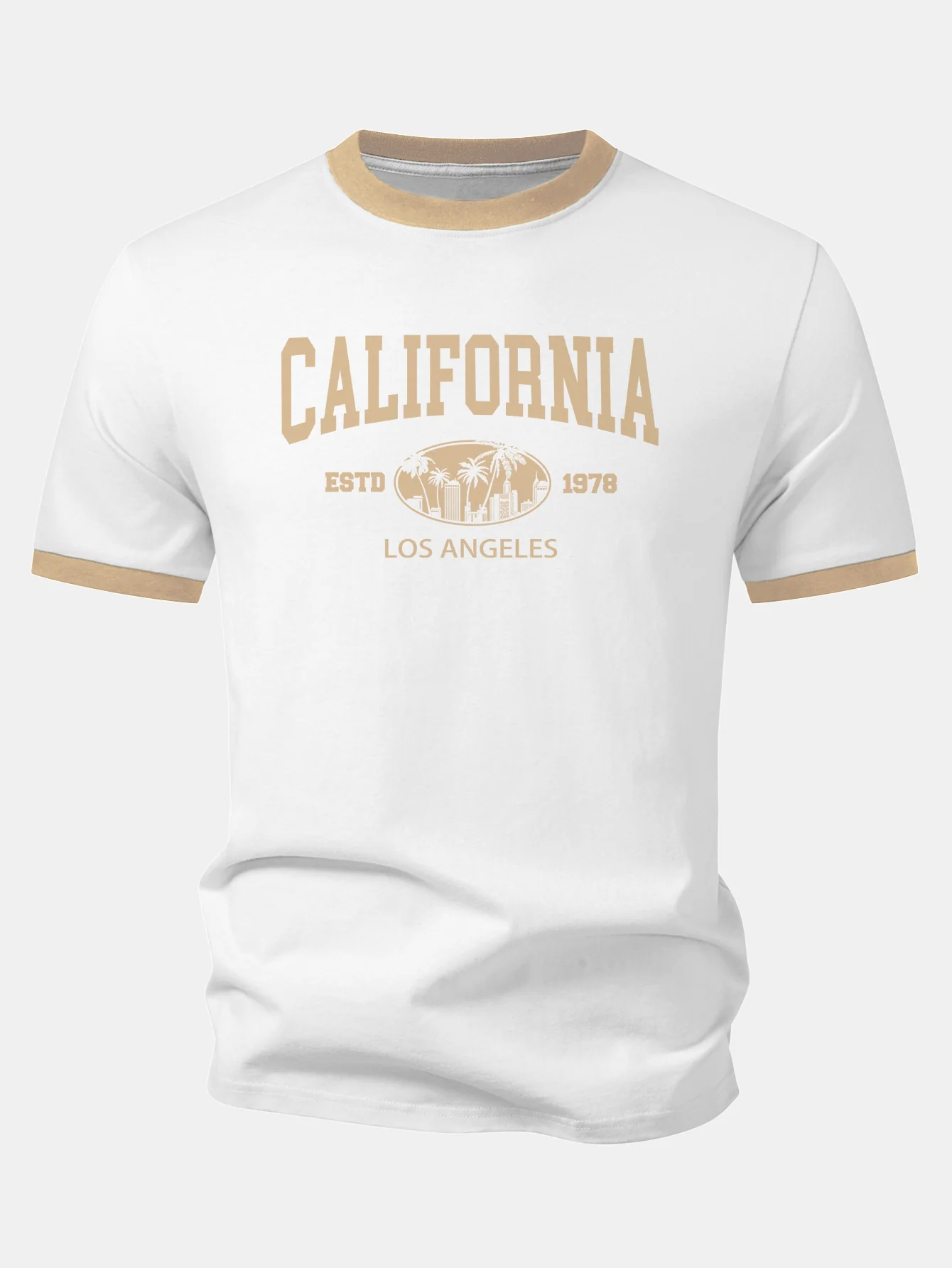 California Print Contrast Ringer T-Shirt - Image 6