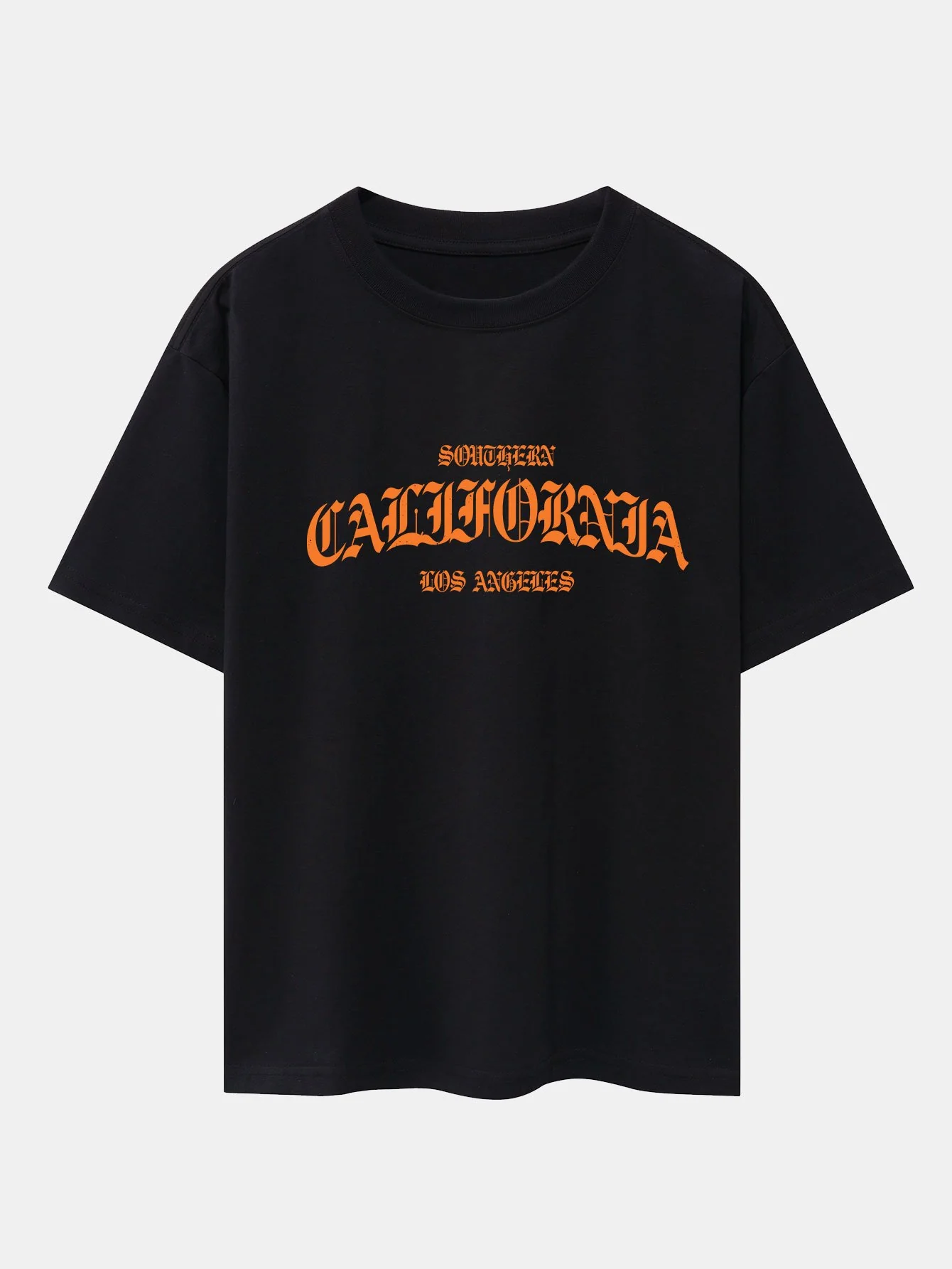California Print Drop Shoulder Oversize T-Shirt - Image 2