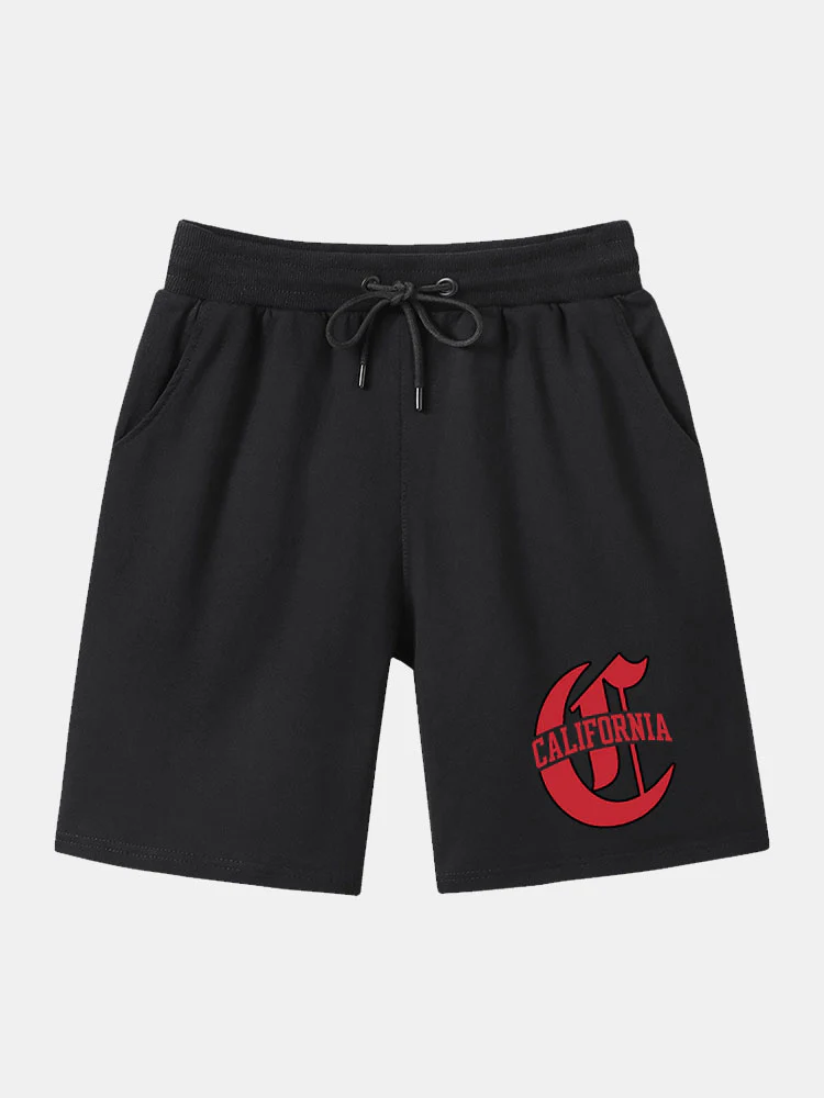 California Print Mittellange Shorts - Image 2