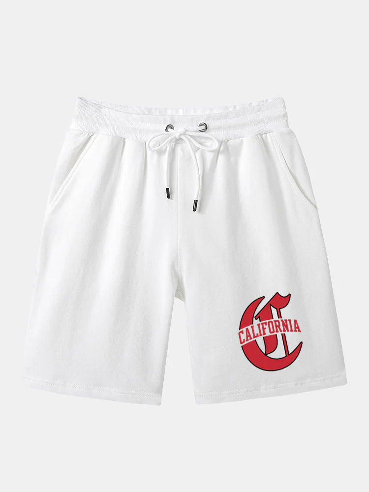 California Print Mittellange Shorts - Image 3