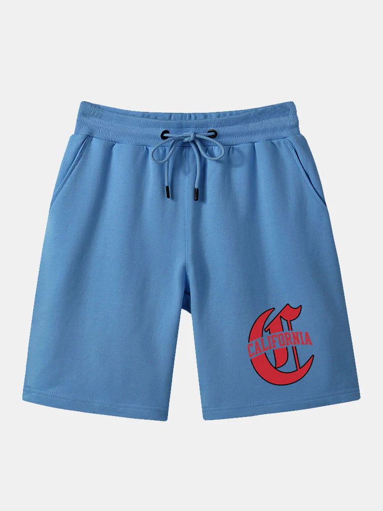 California Print Mittellange Shorts - Image 4