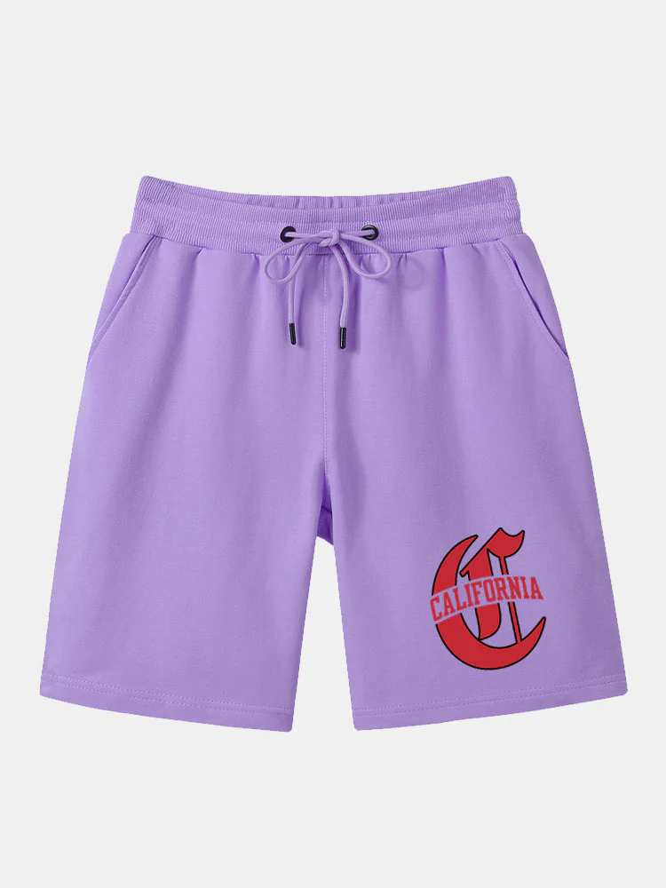 California Print Mittellange Shorts - Image 5