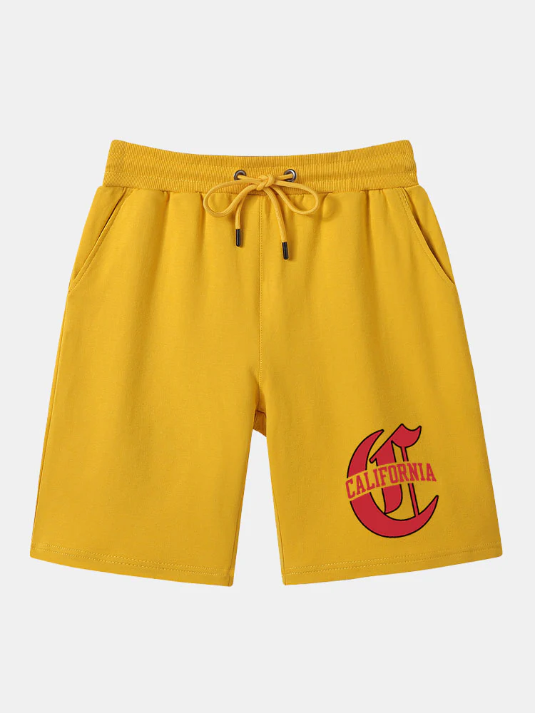 California Print Mittellange Shorts - Image 6