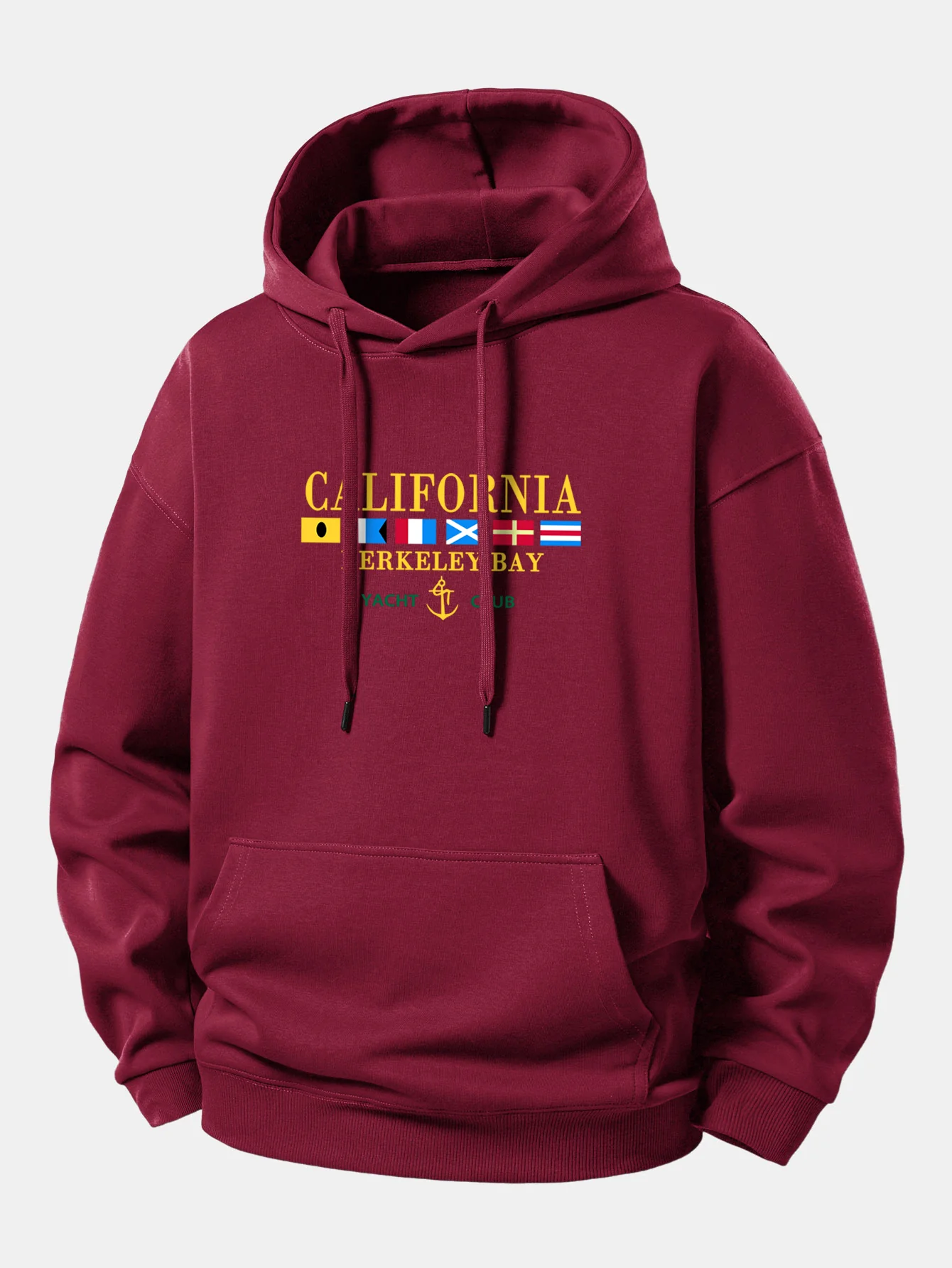 California Print Relax Fit Hoodie - Image 3