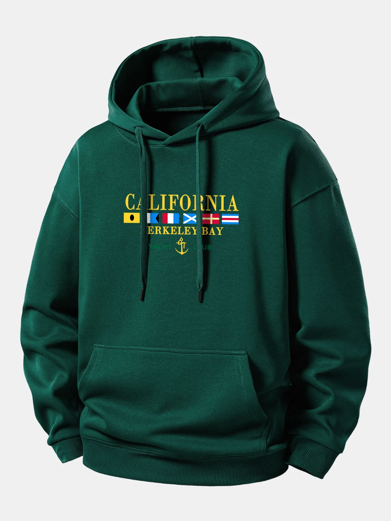California Print Relax Fit Hoodie - Image 4