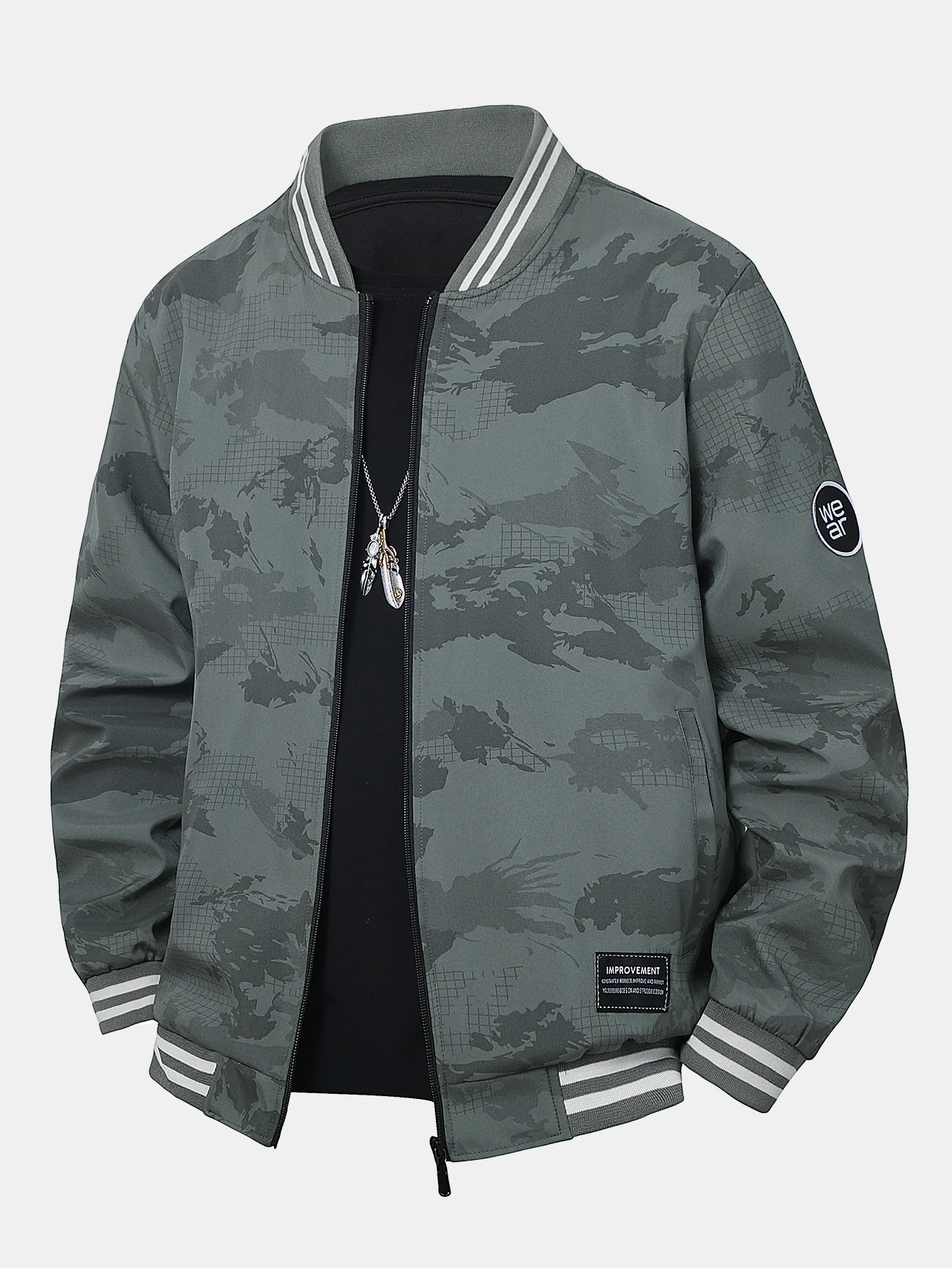Tarnfarben Baseballjacke
