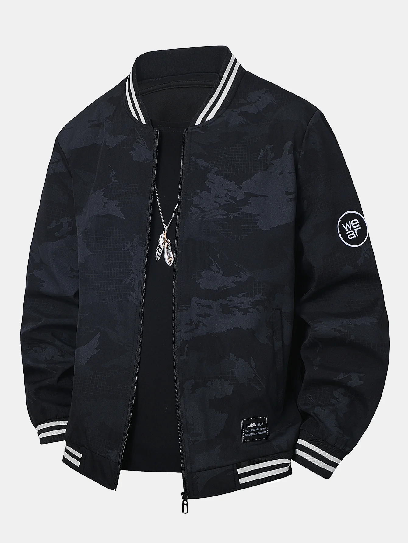 Tarnfarben Baseballjacke - Image 3