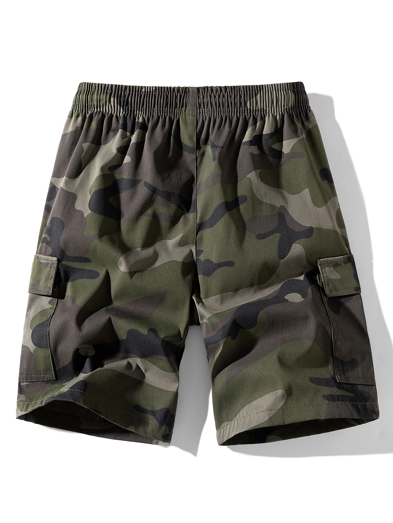 Camouflage Bärenprint Oversize T-Shirt mit überschnittenen Schultern & Kordelzug Cargo Shorts - Image 10