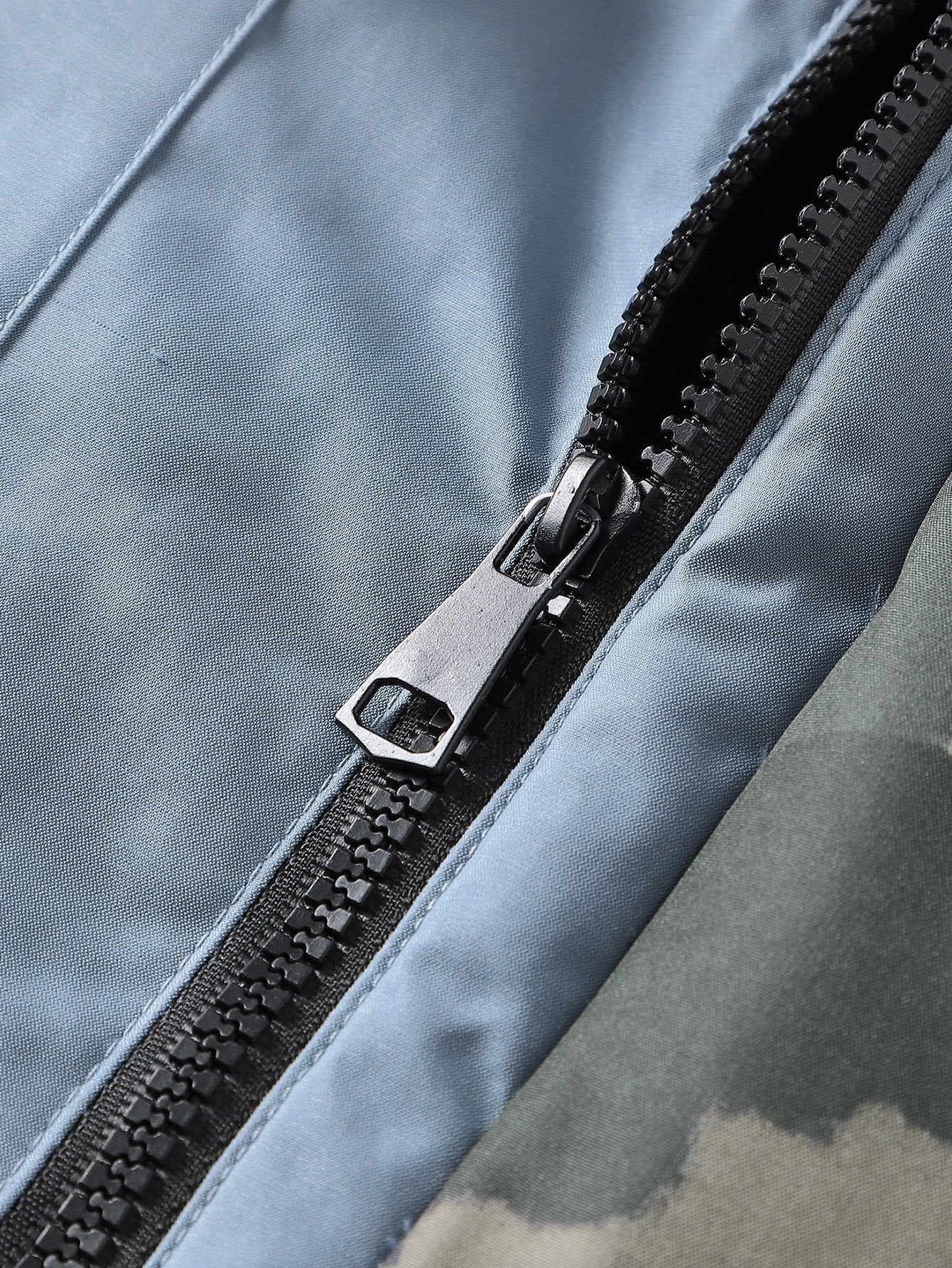 Tarnmuster gefütterte Taschen Kapuzen-Puffermantel - Image 8
