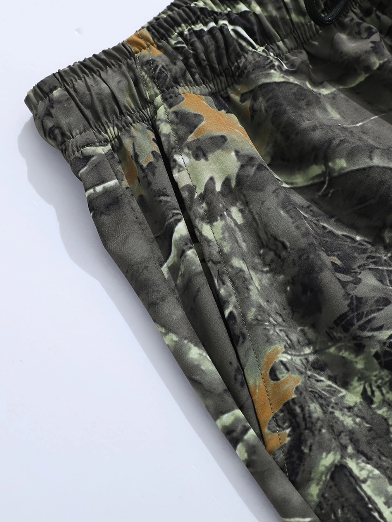 Camouflage New York Print Drop Shoulder Oversize T-Shirt & Forest Camo Print Drawstring Shorts - Image 8