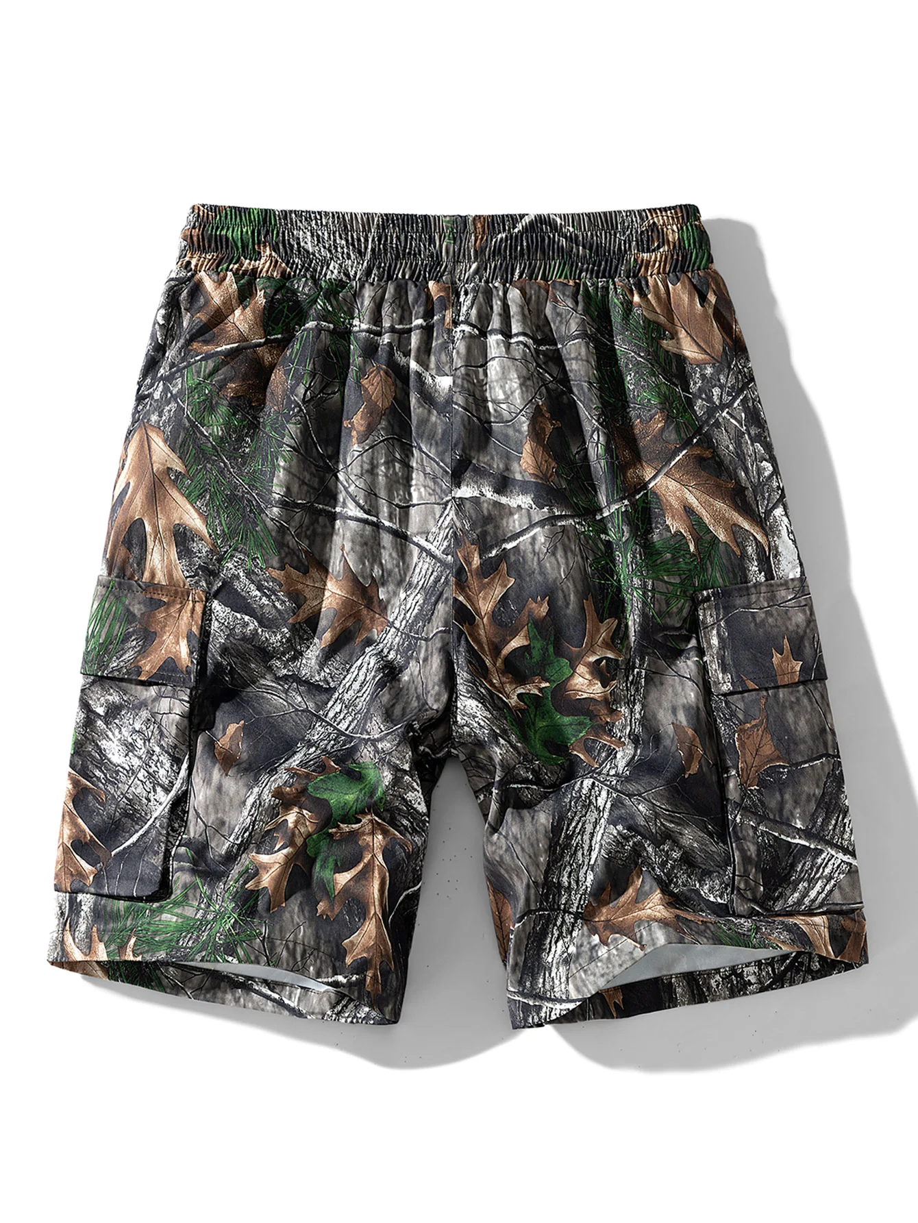 Camouflage New York Print Drop Shoulder Oversize T-Shirt & Forest Camouflage Cargo Shorts - Image 6