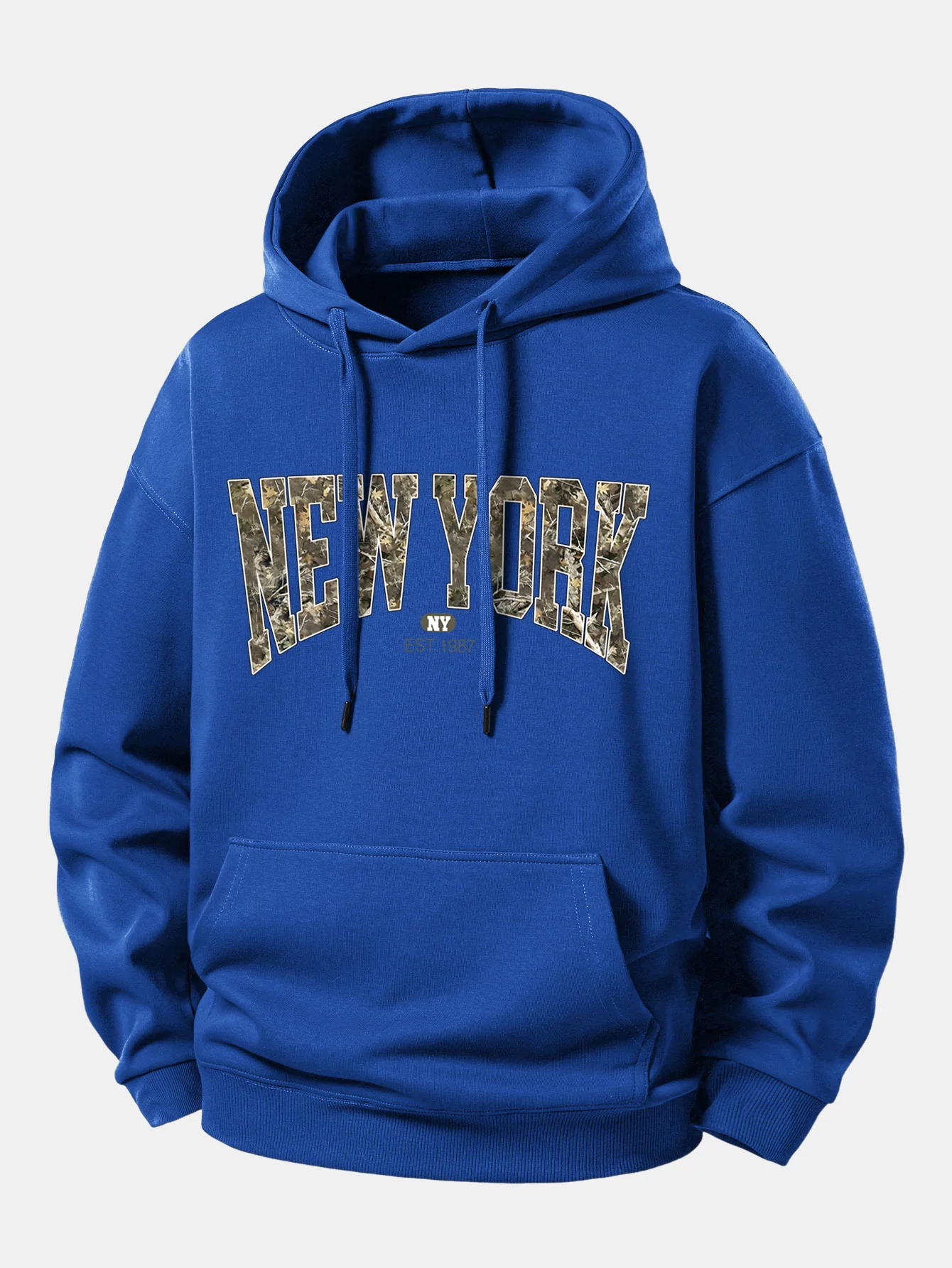 Camouflage New York Print Relax Fit Hoodie - Image 10