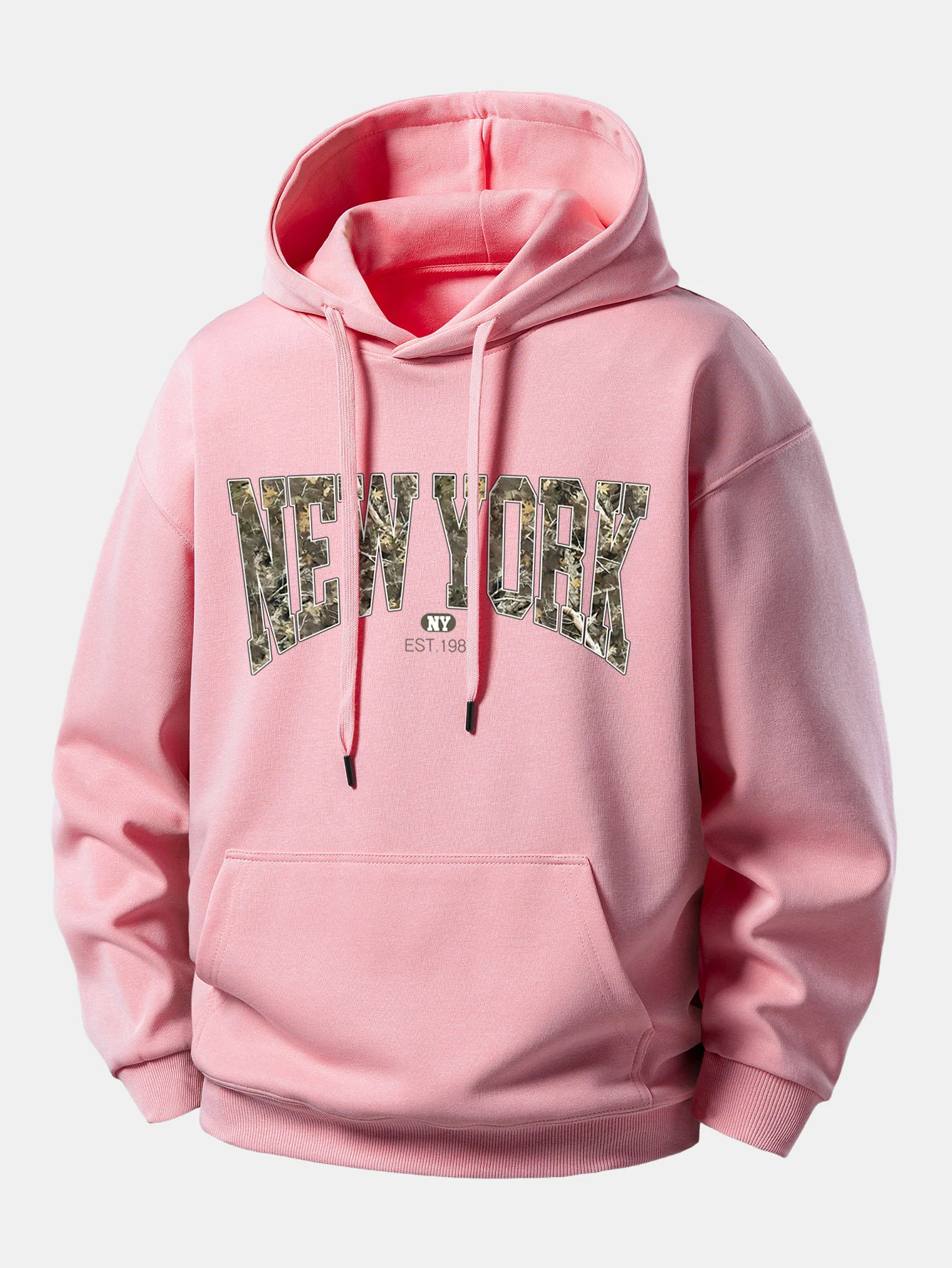 Camouflage New York Print Relax Fit Hoodie - Image 4