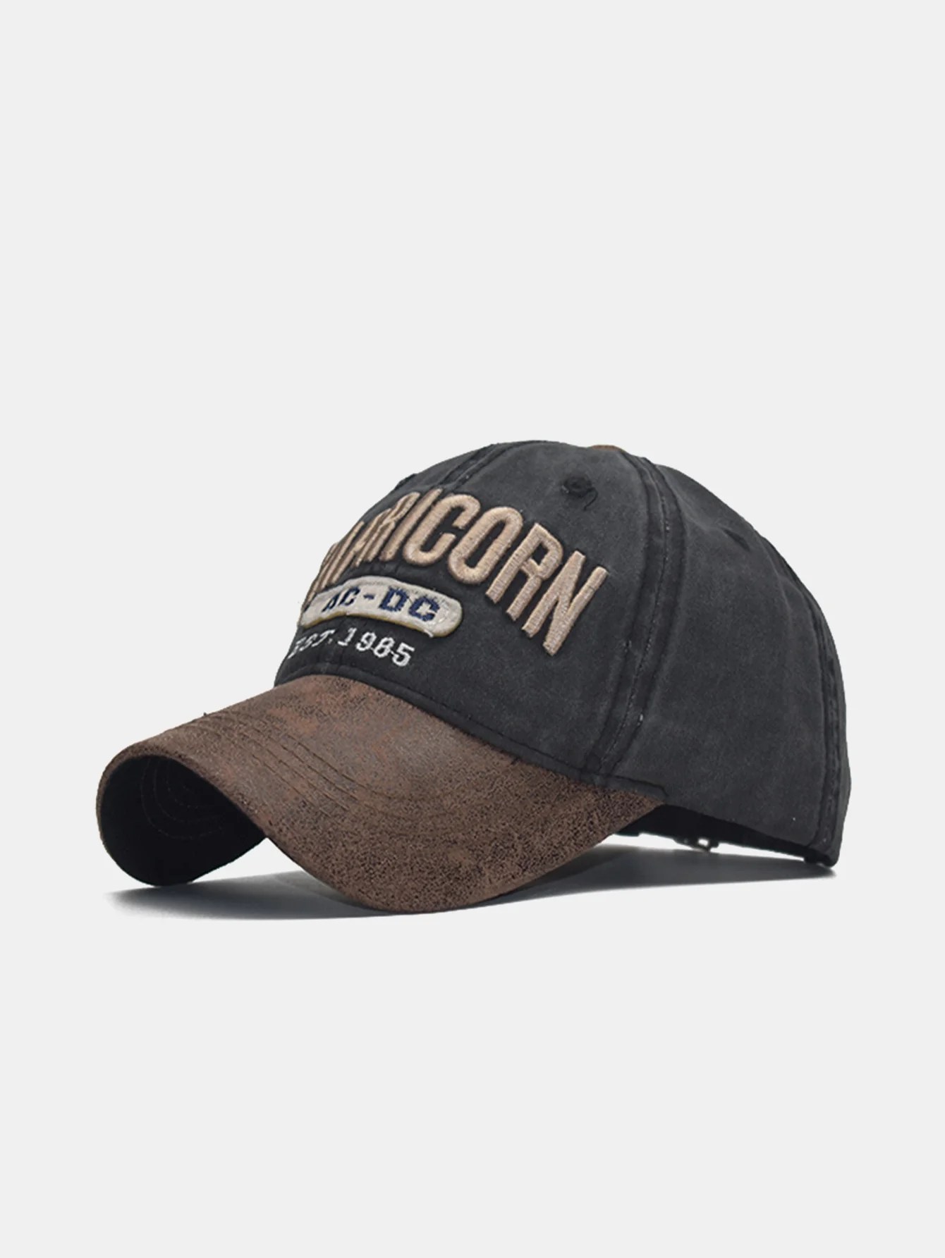 Capricorn Stickerei Gewaschen Verwaschene Baseballmütze - Image 3