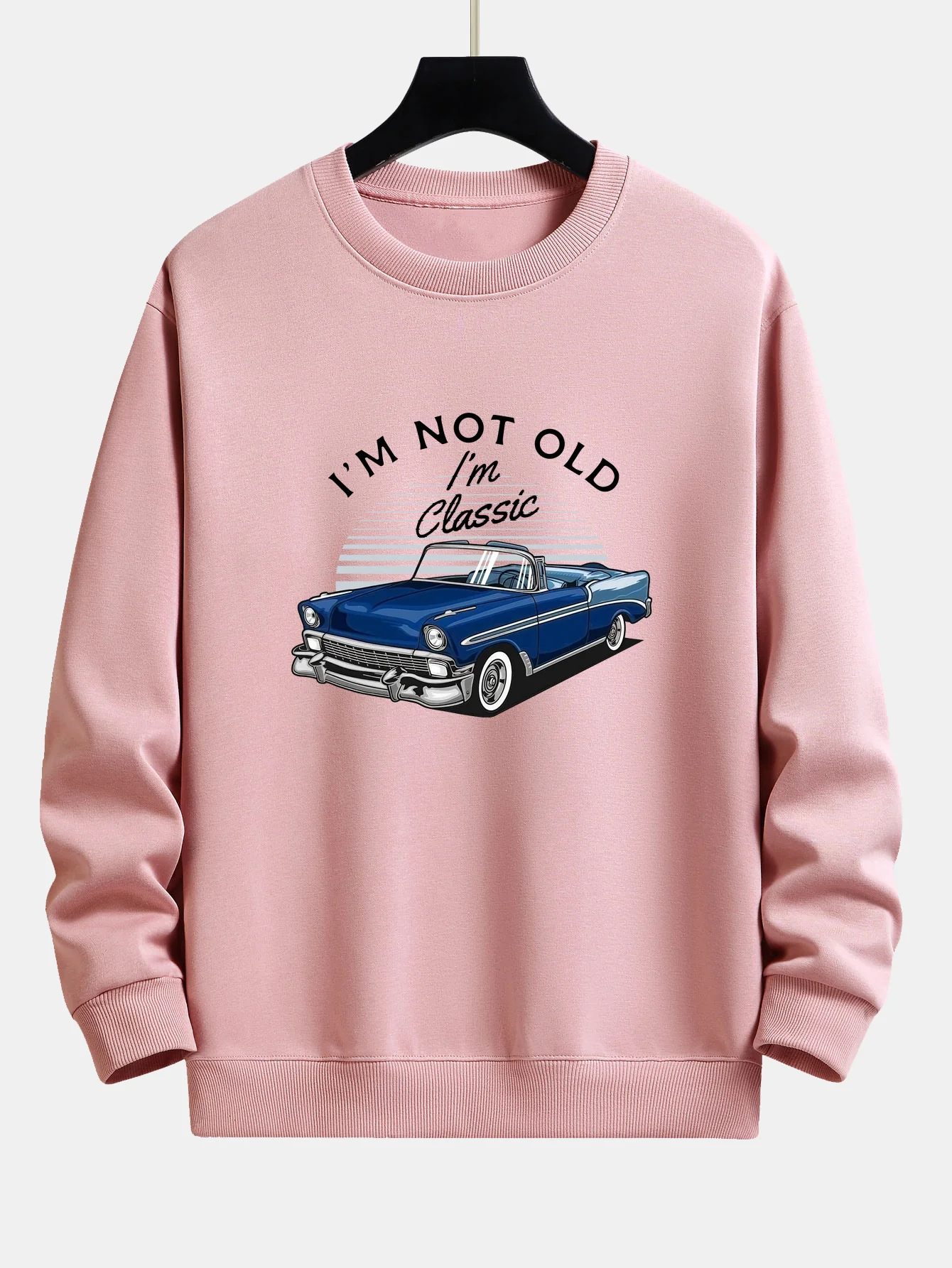 Auto Slogan Druck Relaxed Fit Sweatshirt - Image 4