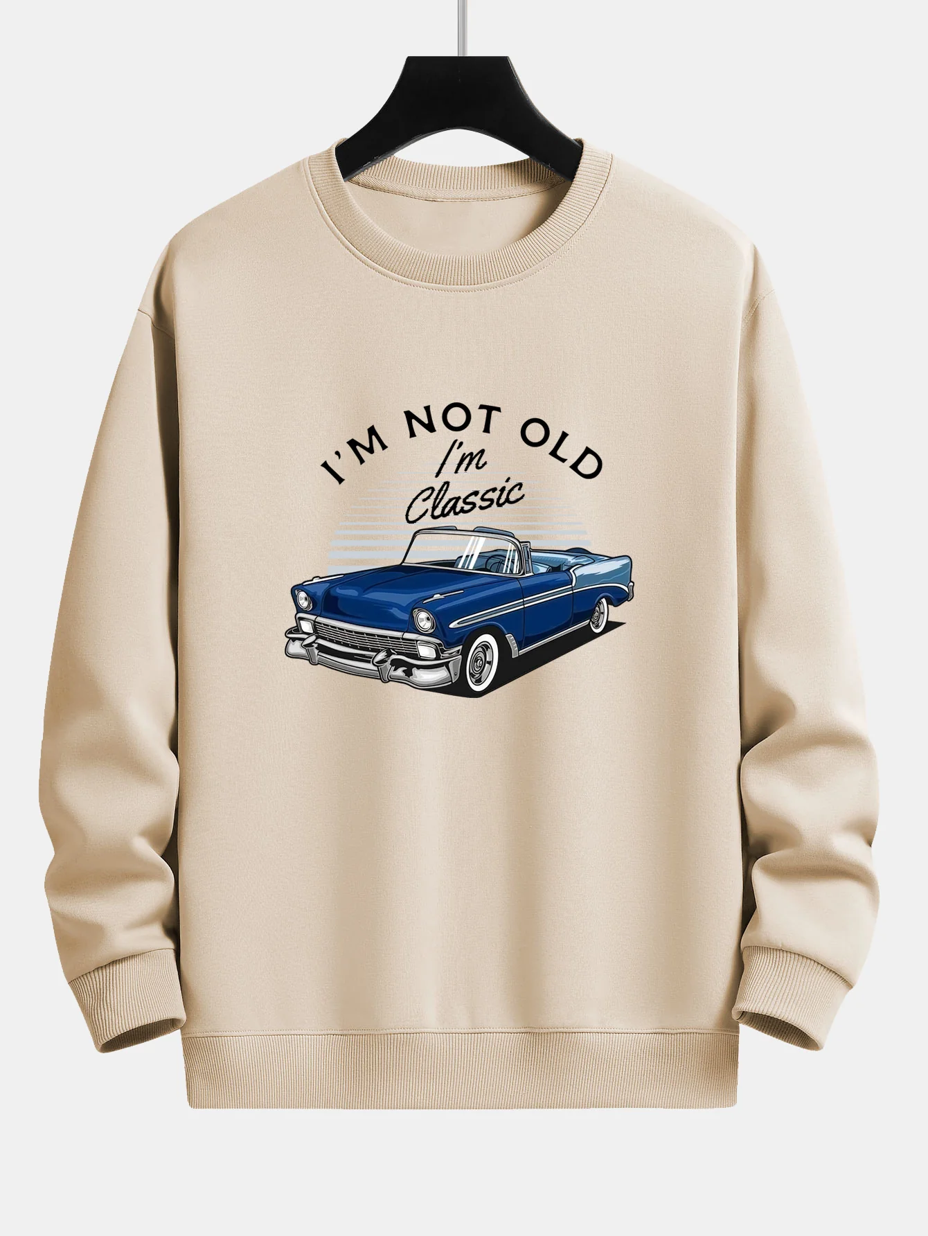 Auto Slogan Druck Relaxed Fit Sweatshirt - Image 5