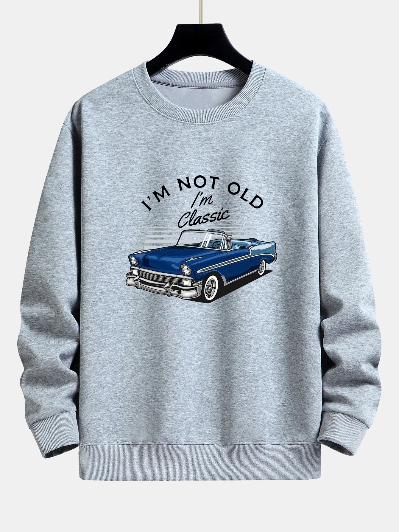 Auto Slogan Druck Relaxed Fit Sweatshirt - Image 6