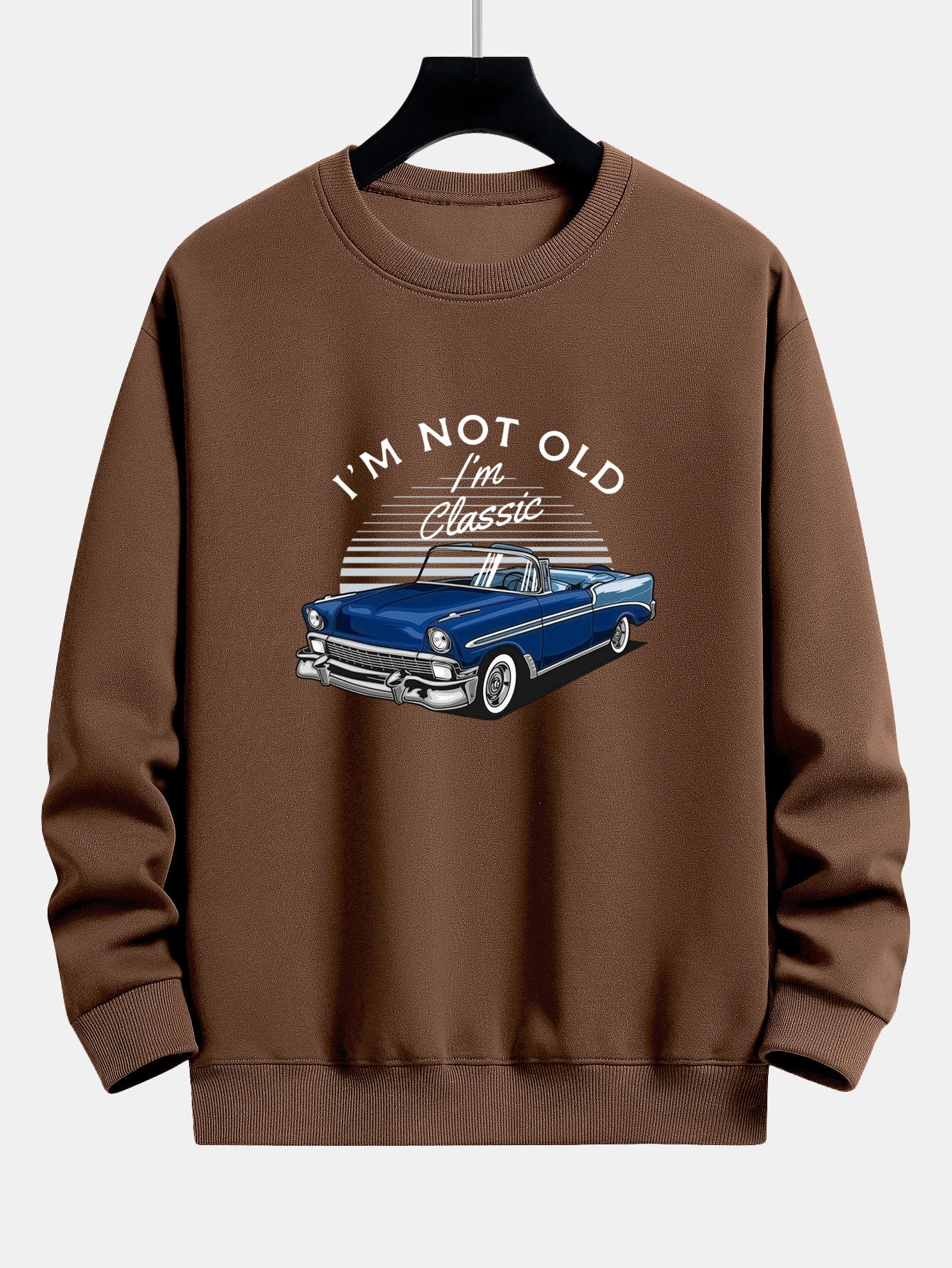 Auto Slogan Druck Relaxed Fit Sweatshirt - Image 8