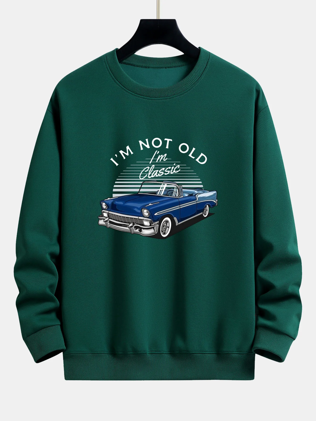 Auto Slogan Druck Relaxed Fit Sweatshirt - Image 9