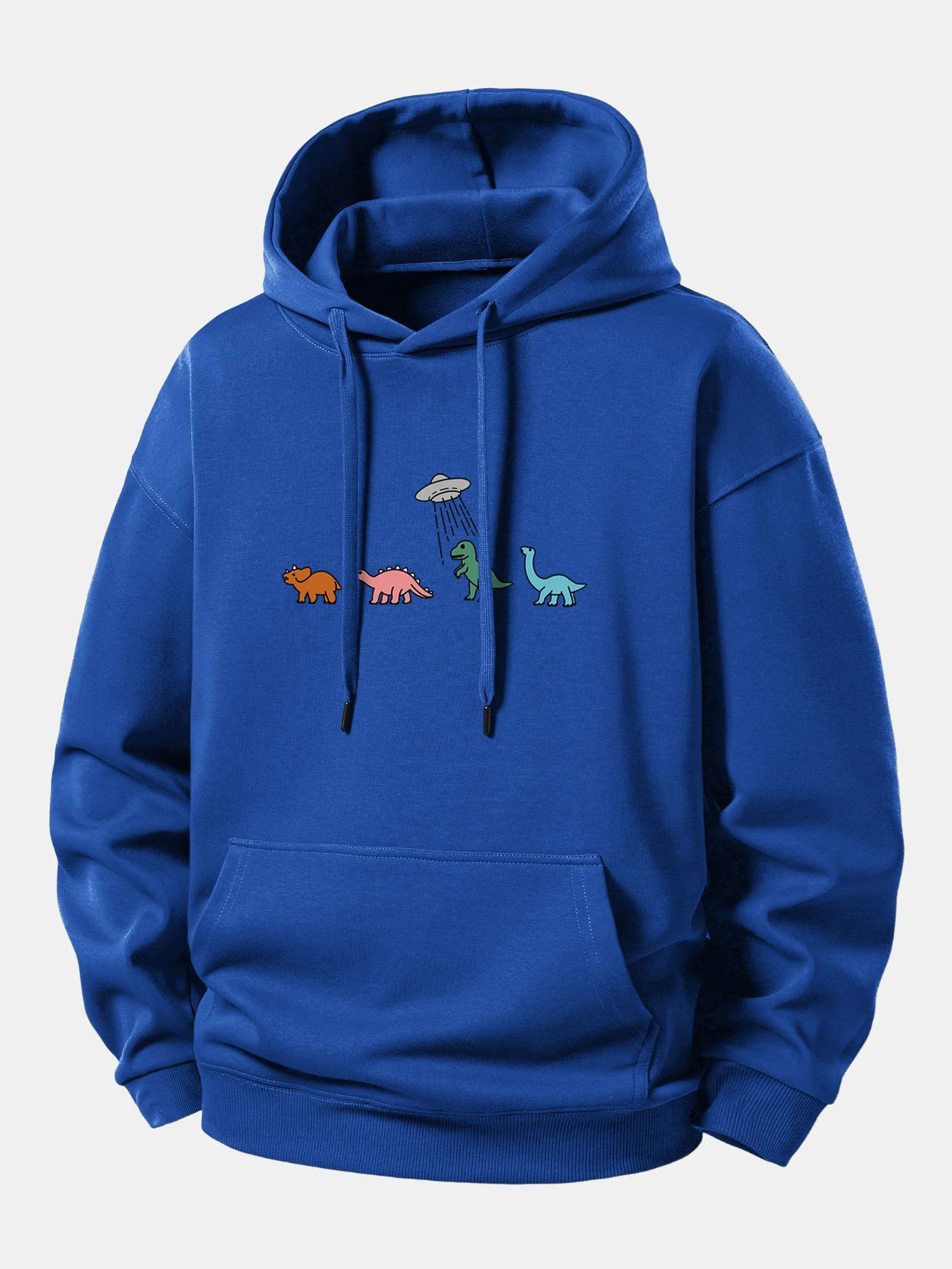 Cartoon Dinosaur Print Relax Fit Hoodie - Image 10