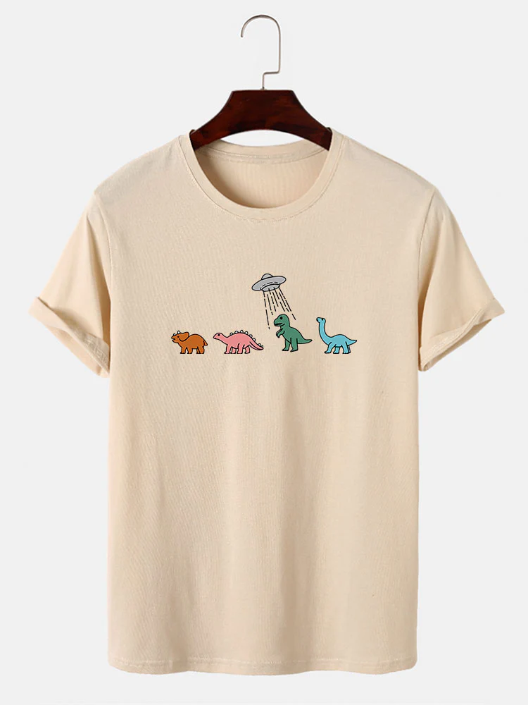 Cartoon Dinosaurier Druck T-Shirt - Image 10
