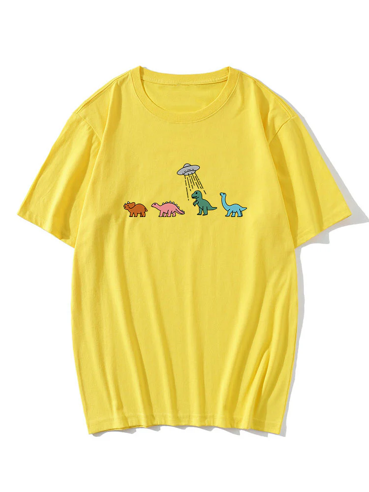 Cartoon Dinosaurier Druck T-Shirt - Image 12